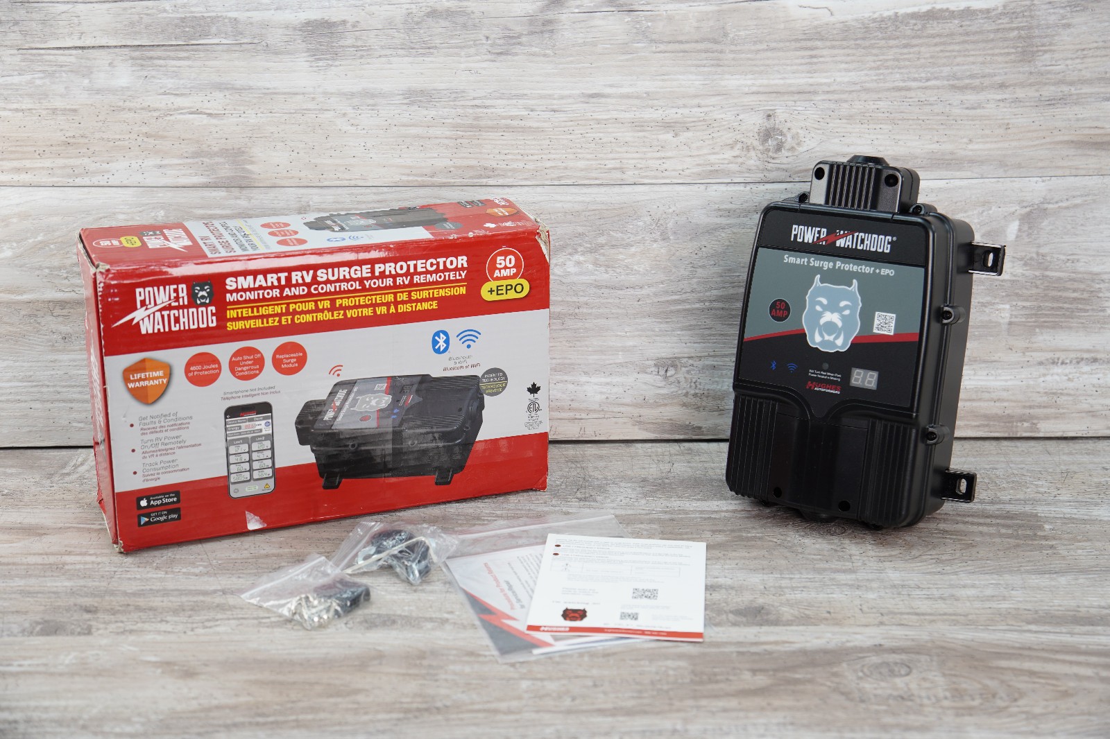 Gen II – 50 Amp WiFi Surge Protector with Auto Shutoff Hardwired