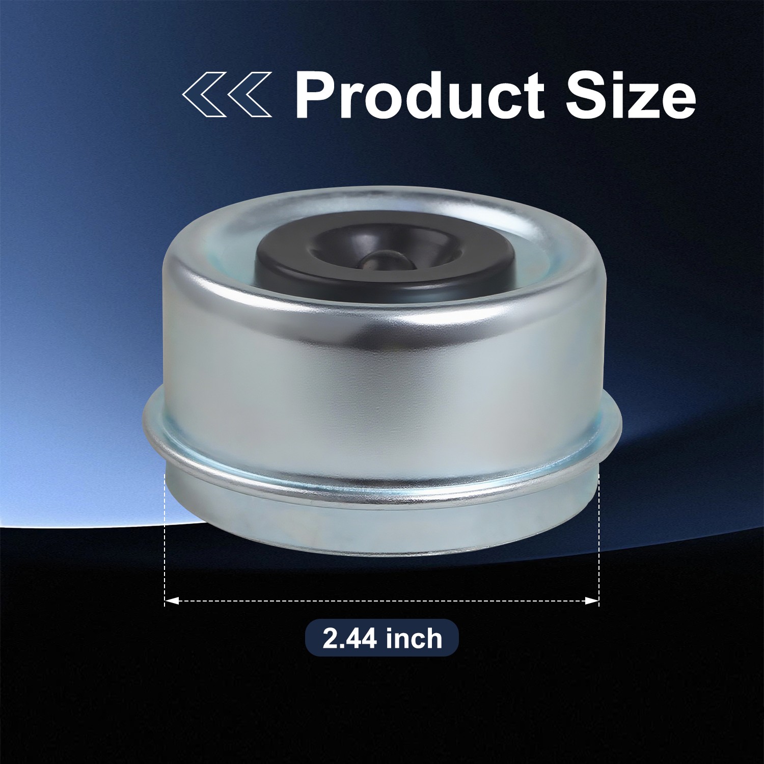 4pc Quality 2.44″ Trailer Axle Wheel Hub Bearing Dust Cap Hub for Dexter EZ Lube