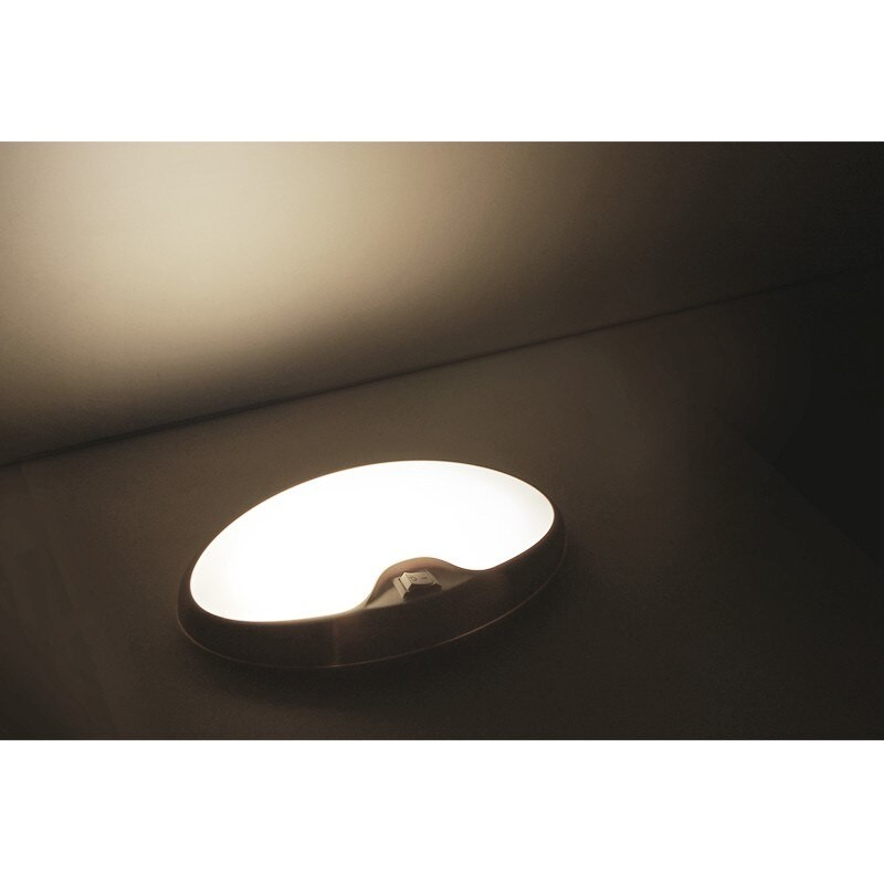 Dream Lighting LED RV Pancake Light w/ Switch, Ultra Bright, 3500K