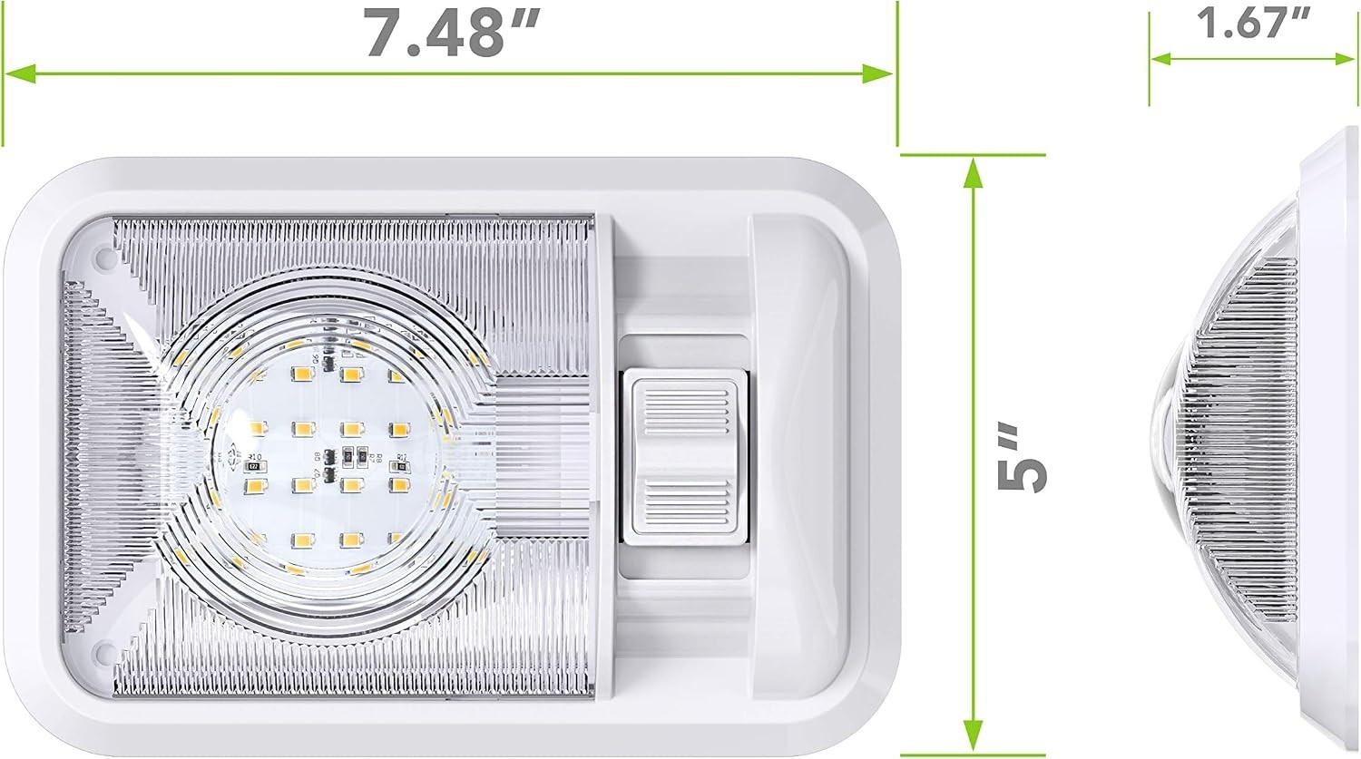 5 Pack Universal Fit 12V LED Ceiling Lights for Trailers – Natural White 4000K