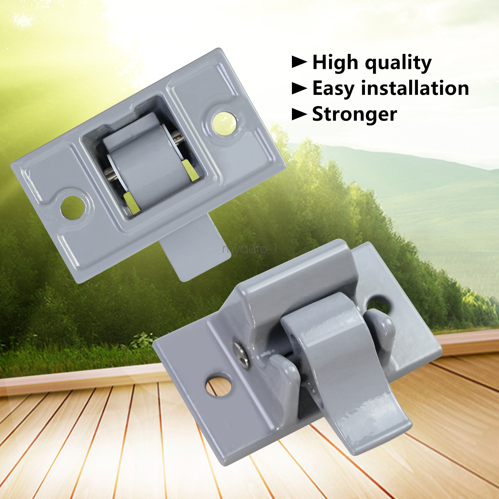 3104653.005 Awning Arm Lower Mount Brackets RV Camper Trailer Bottom Gray New