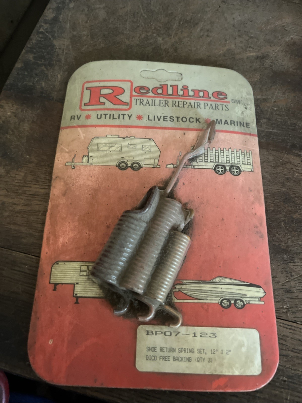 NOS Redline Trailer Parts BP07-123 Shoe Return Spring Set