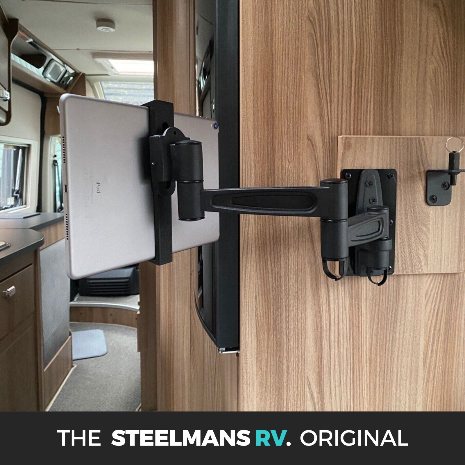Tablet/iPad MOUNT ADAPTOR to suit TV bracket (LCD141L) as fitted to Motorhomes
