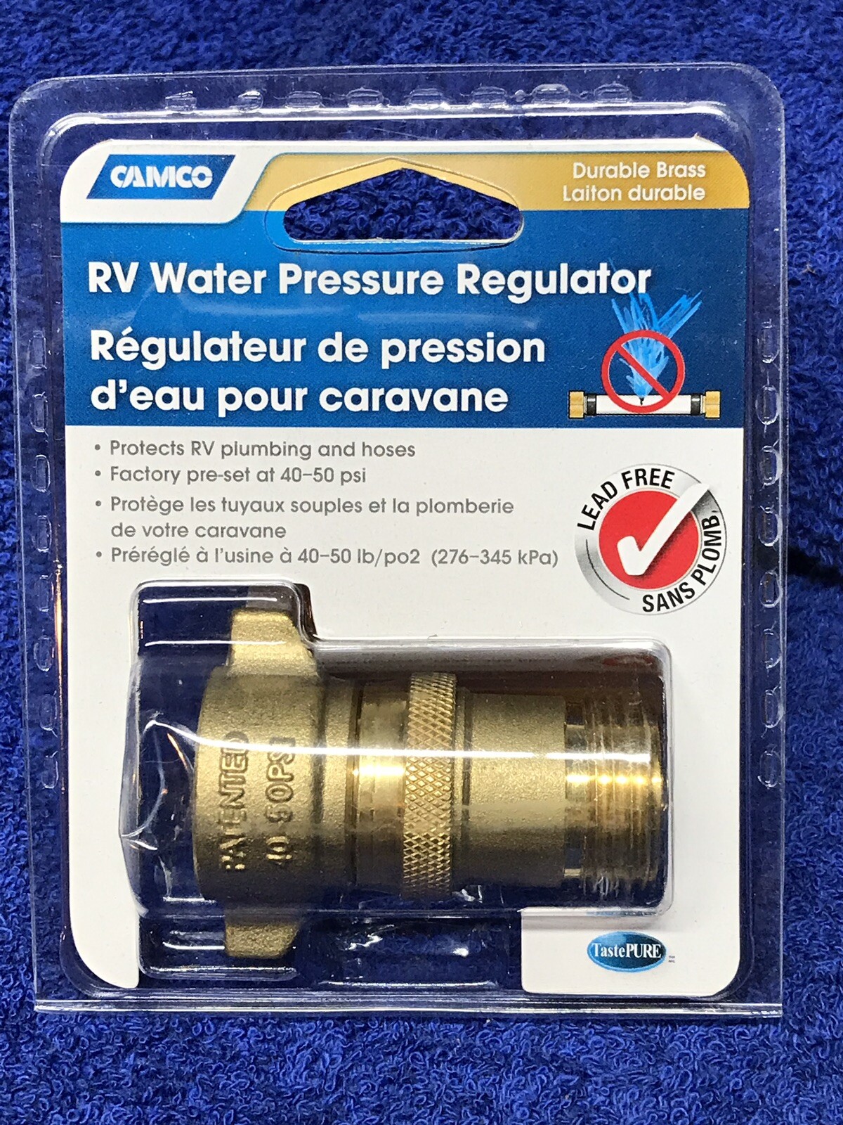 CAMCO 40051 RV WATER PRESSURE REGULATOR LEAD FREE 40-50 PSI ,FAST SHIPPING ⚡️