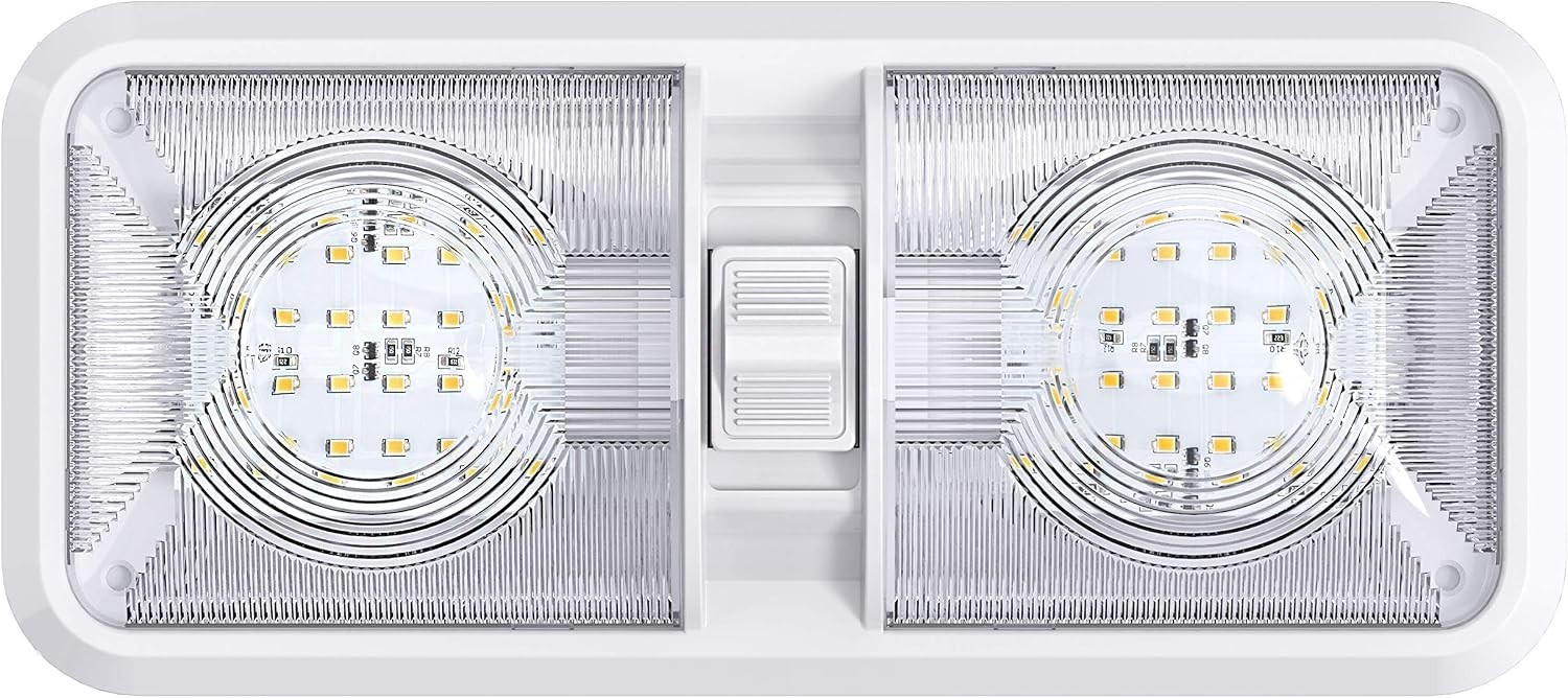Compact LED Ceiling Light for RVs – 6W, 4000K Natural White with 3-Way Switch