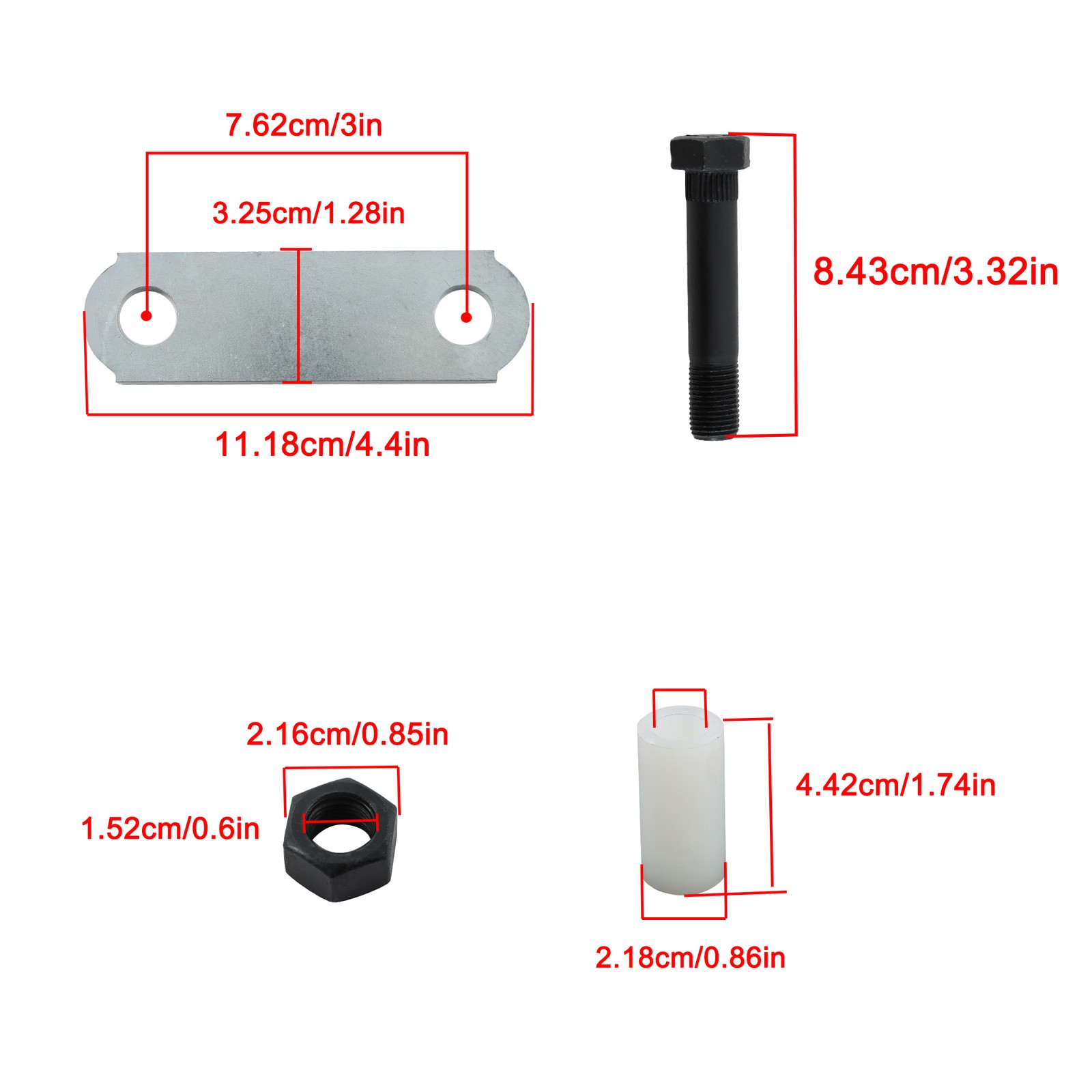 Labwork For Double Eye Leaf Spring Bolt hole diameter Tandem Axle Trailer Kit