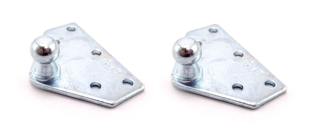 2X Flat Strut Mount Bracket 13MM Ball Gas Spring Prop Rod Camper RV Truck