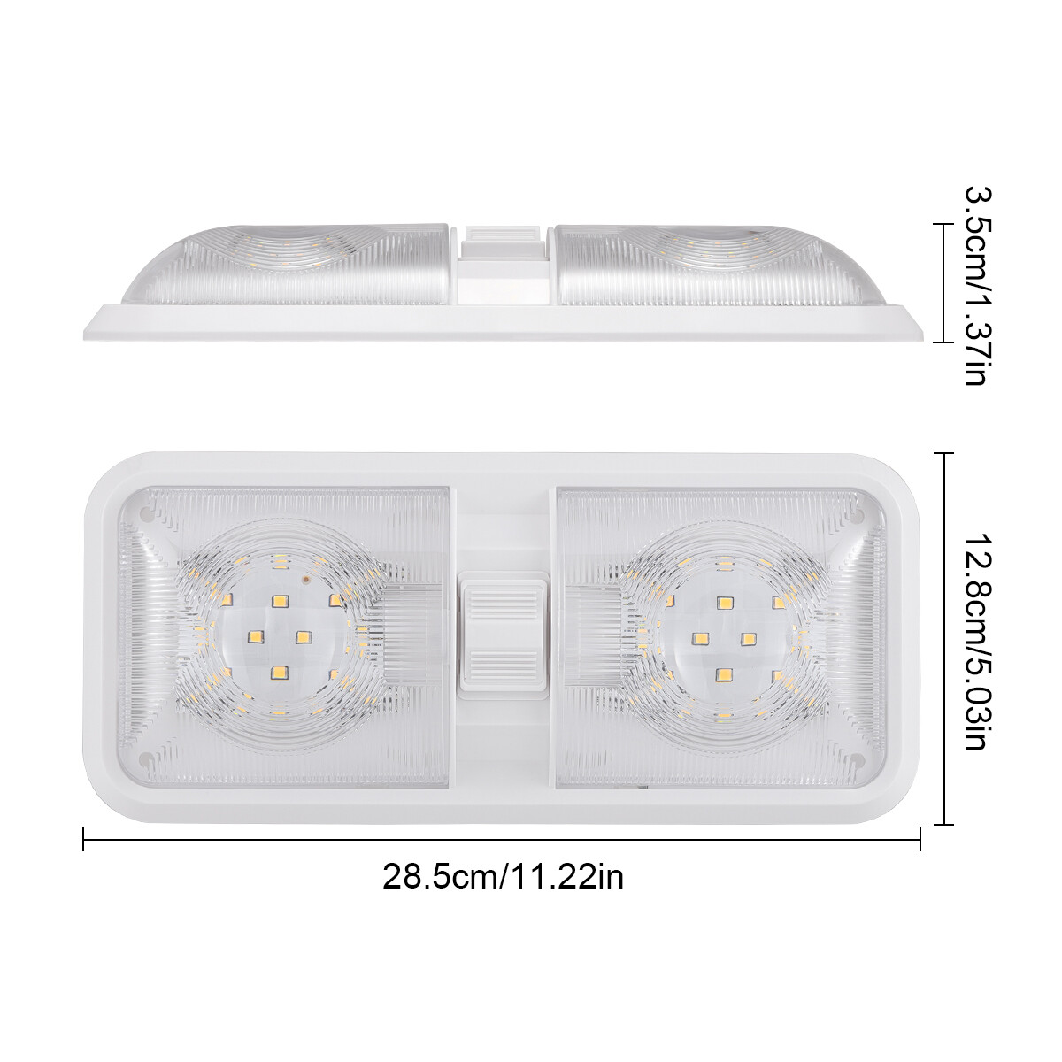 1~8Pcs 12V Led RV Ceiling Dome Light RV Interior Lighting for Trailer Camper
