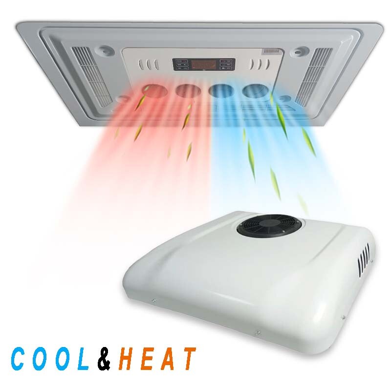 24V RV Air Conditioner Heat & Cool Electric Rooftop AC For Motorhome Caravan