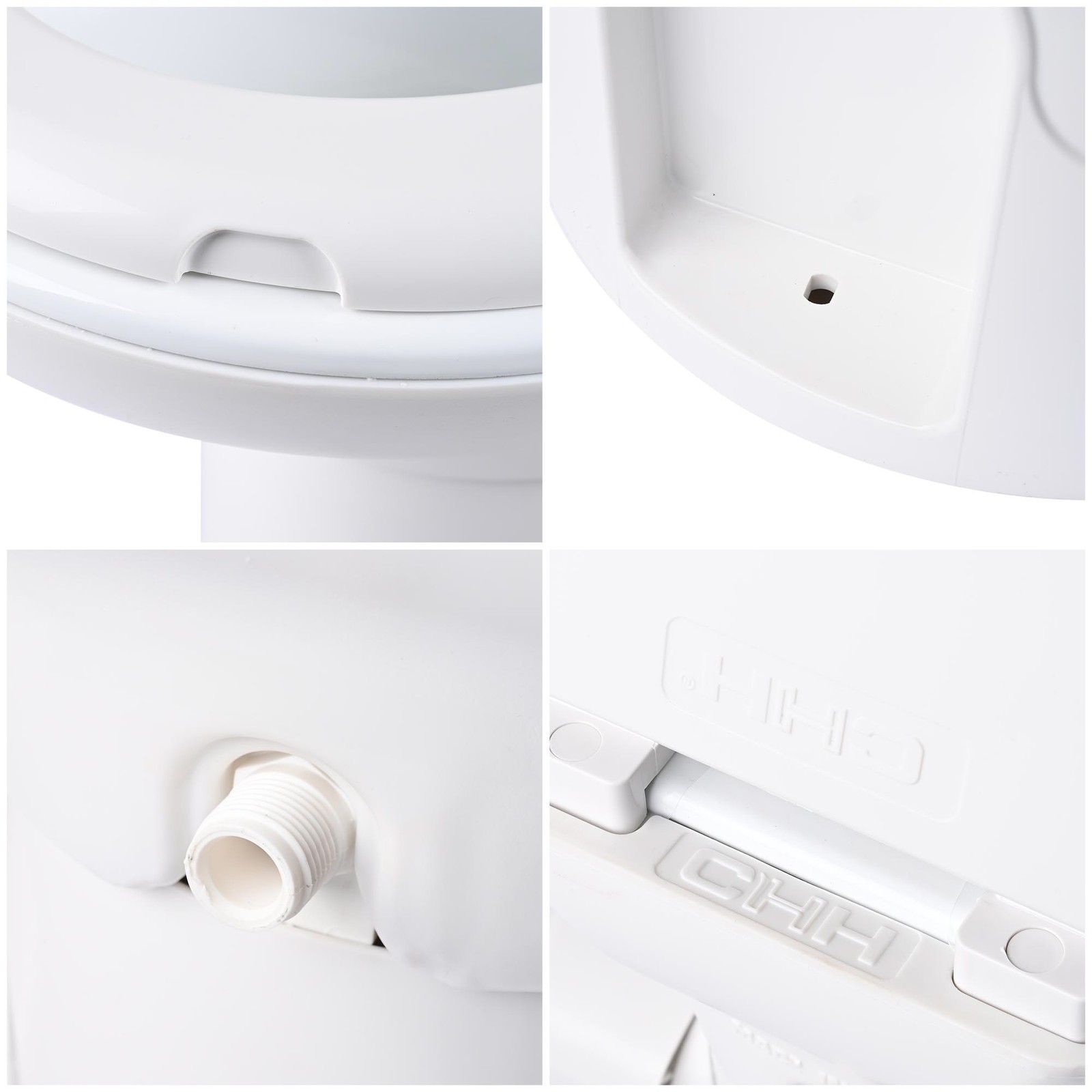 RV Toilet Porcelain Enamel Gravity Flush Camper Trailer Toilet Travel