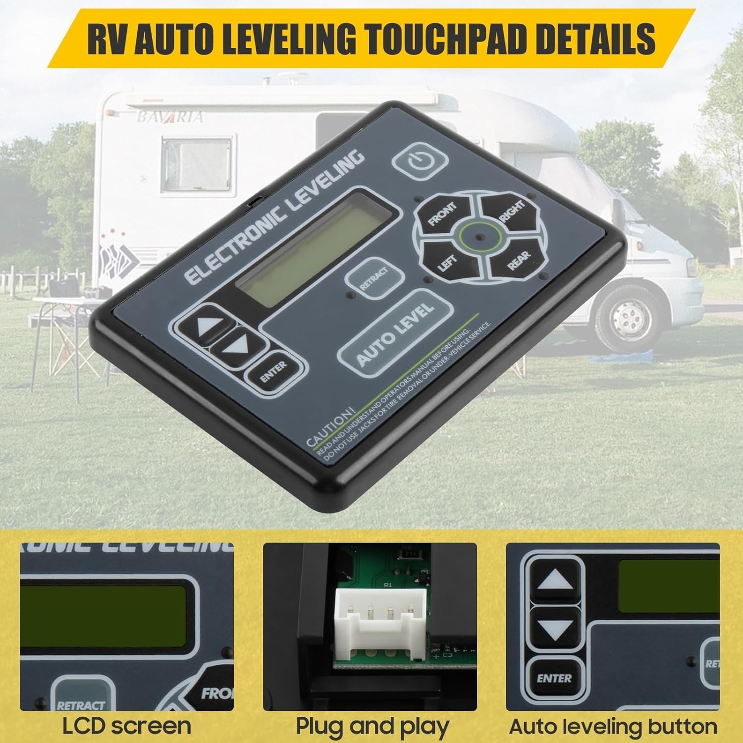 421484 RV Auto Leveling System Touchpad Control Panel for Lippert RV 5th Wheel