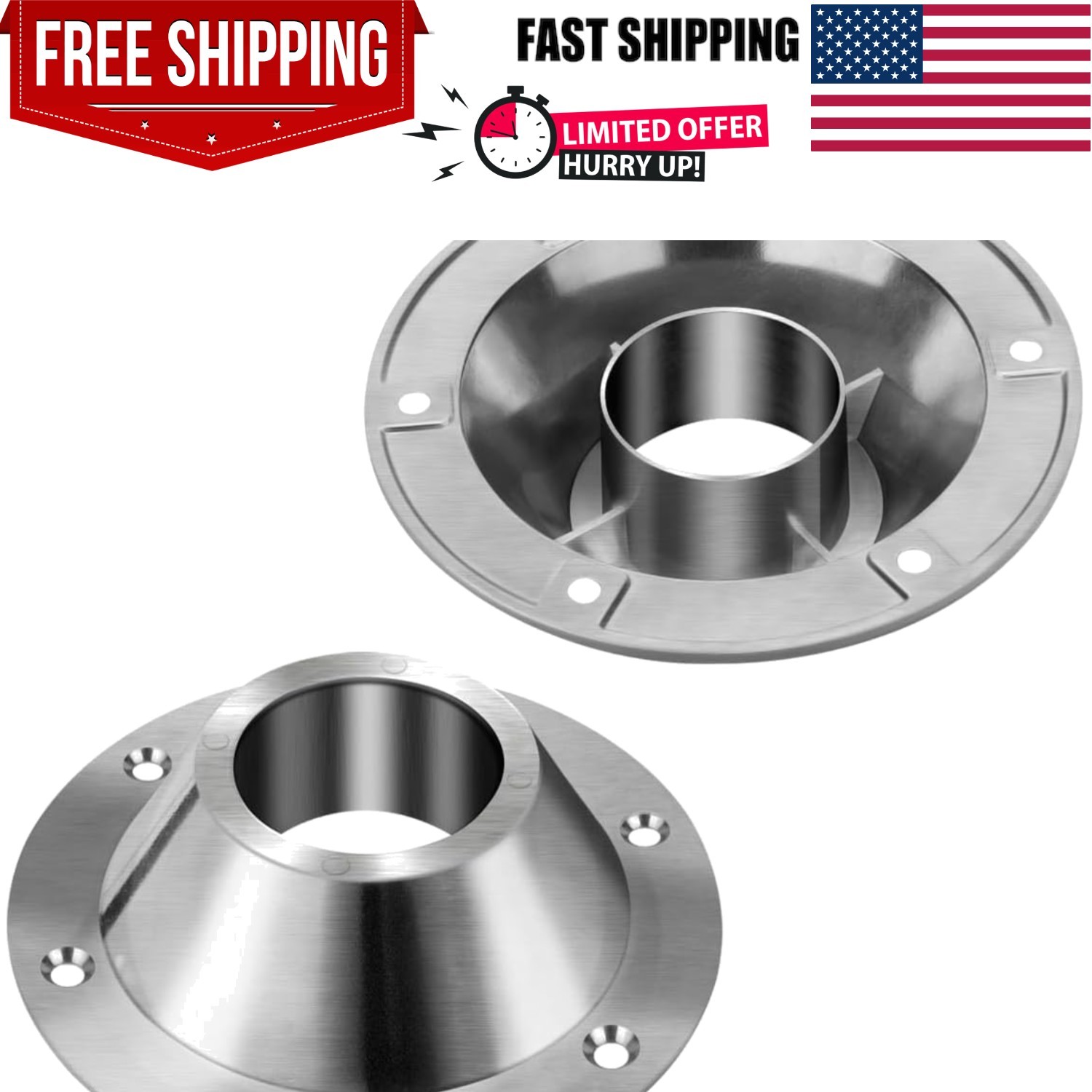Corrosion-Resistant Aluminum Table Base – 2-Pack for RV and Boat Applications