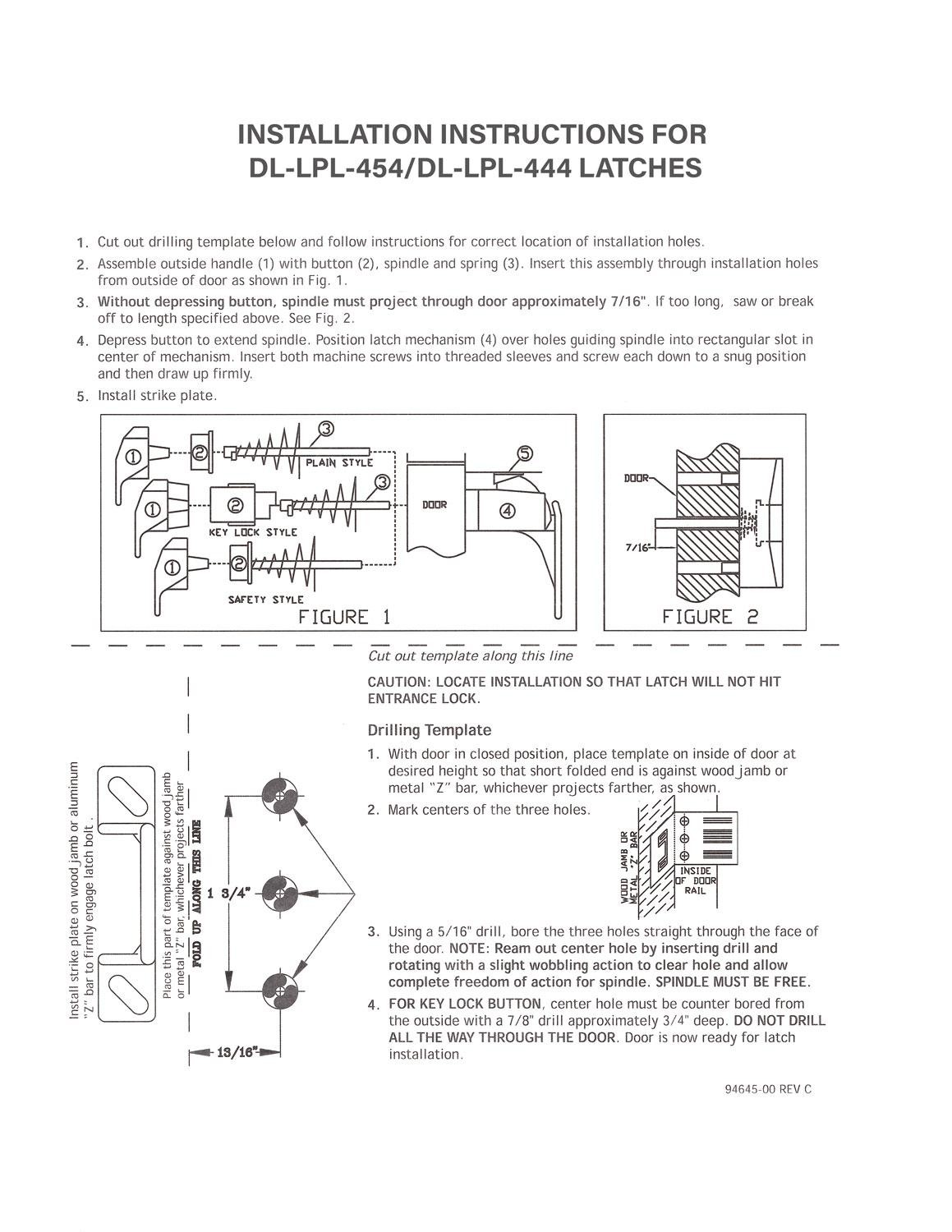 Global Link Keyed Door Lock for Pop-Up Campers, Aluminum