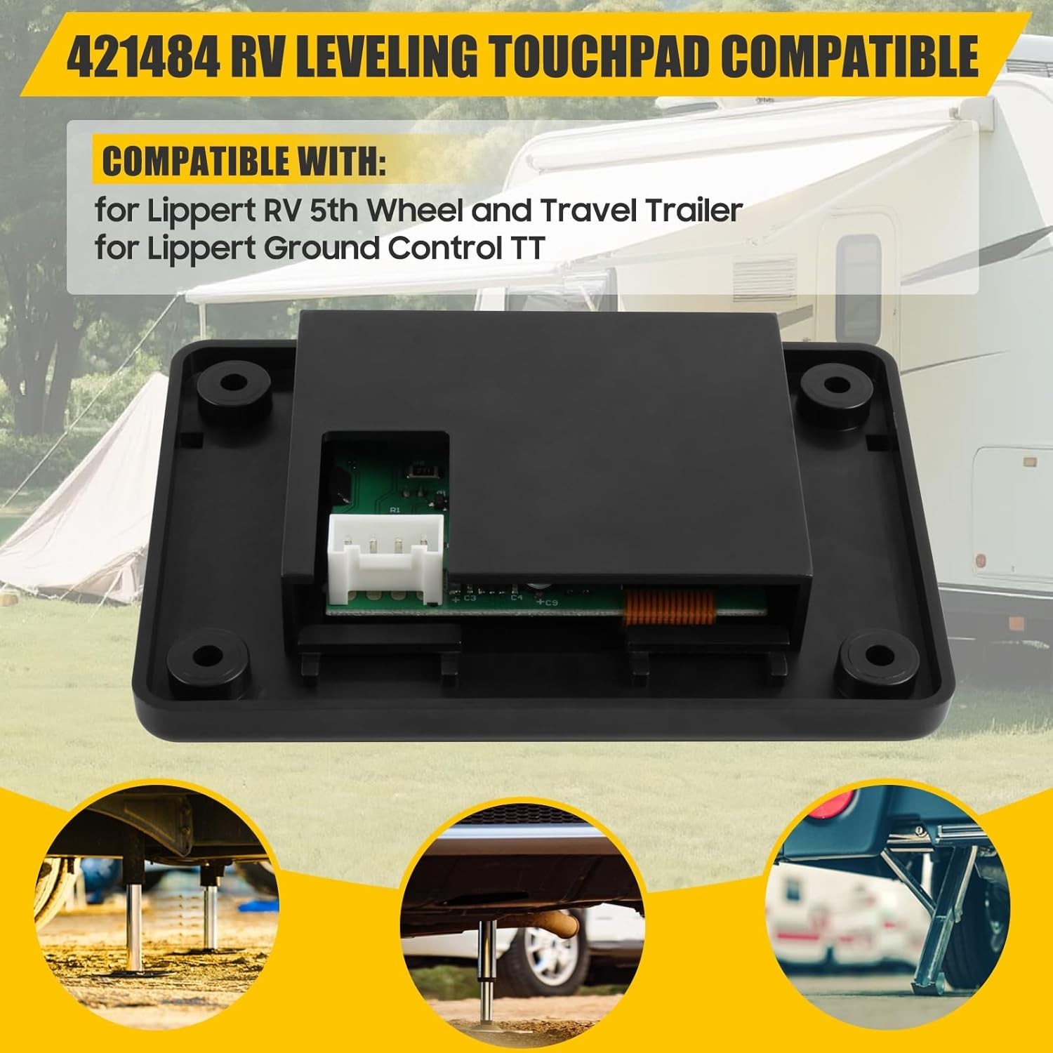 421484 RV Auto Leveling System Touchpad Control Panel for Lippert RV 5th Wheel