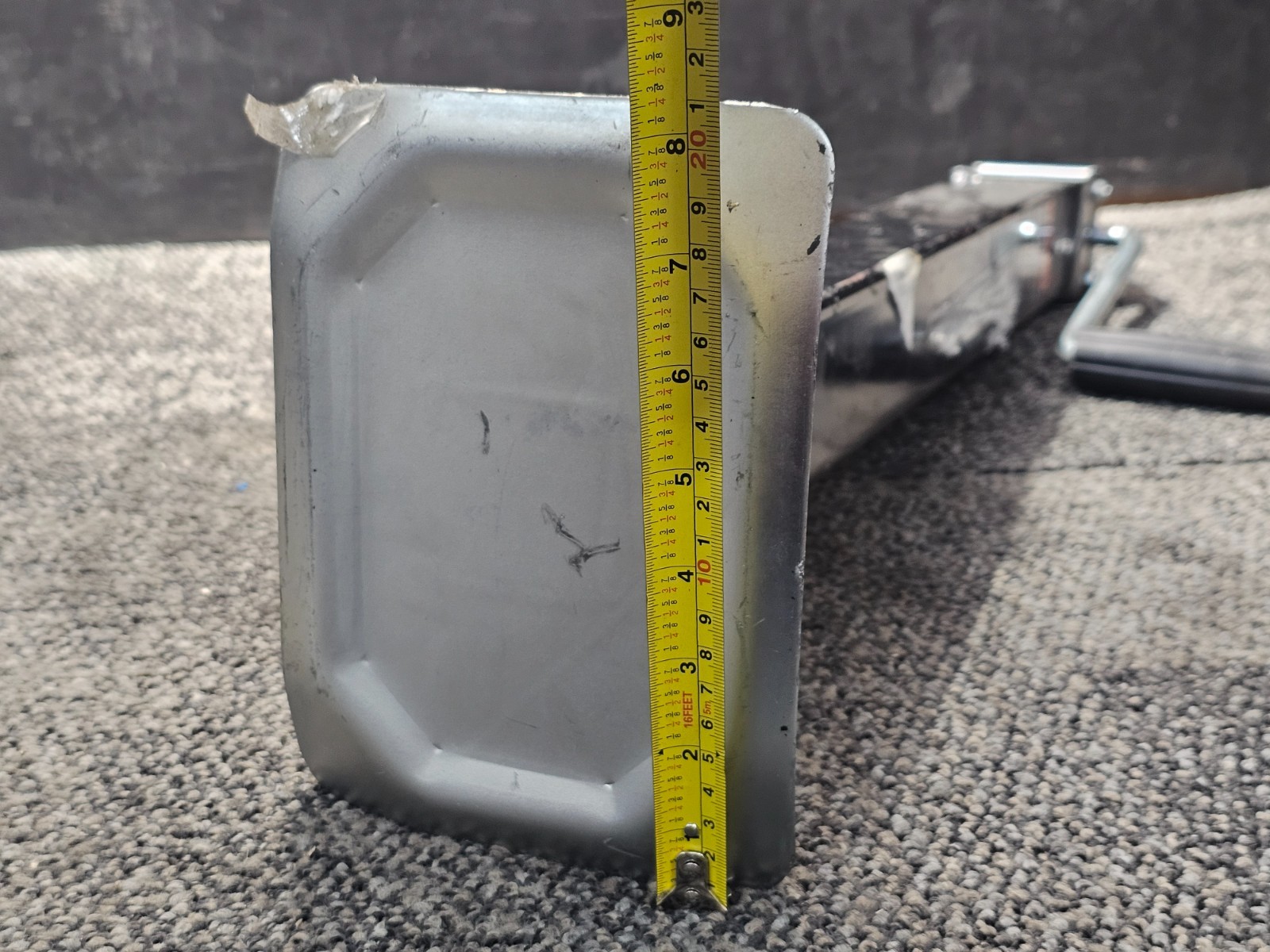 CURT Direct-Weld Square Trailer Jack w/ Side Handle 8K lbs Cap, 7K Lbs Lift Cap.
