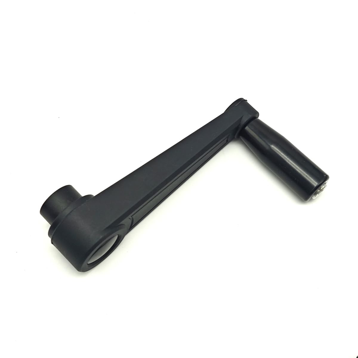 4 Inch Nylon Crank Handle Drill Press Revolving Round Hole 12×100 Black
