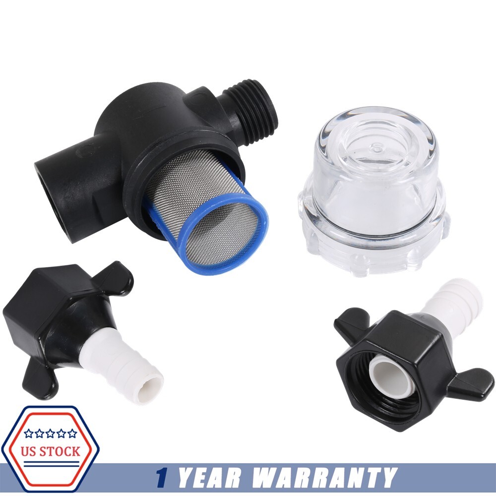 4008-101-A65 3.0 Gpm RV Water Pump 12V 55 PSI NEW Fits For Camper with Strainer