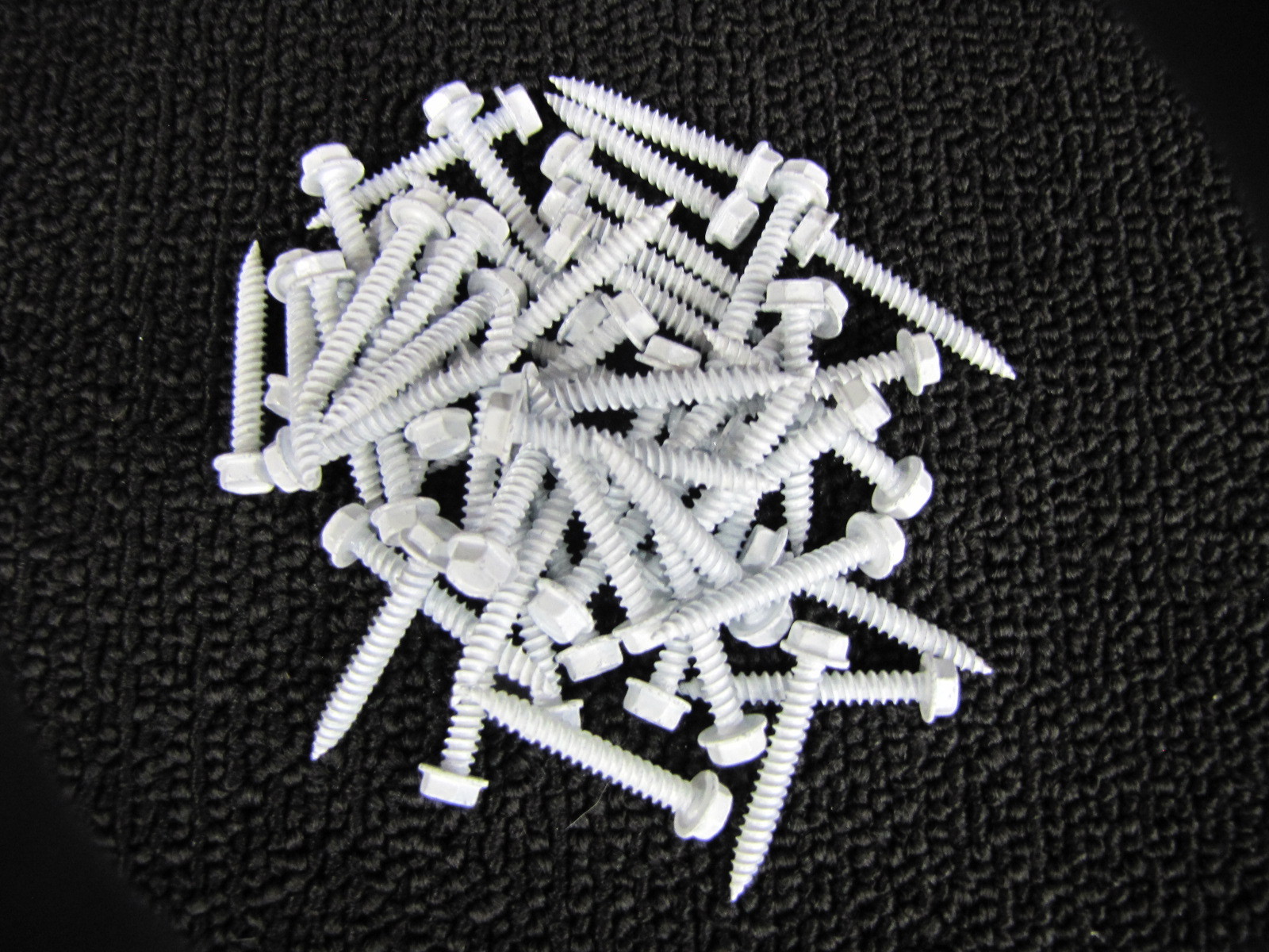 Mobile Home RV Parts 50ct #8 x 1.25″ Hex Head White Screws Door, Window & Vent