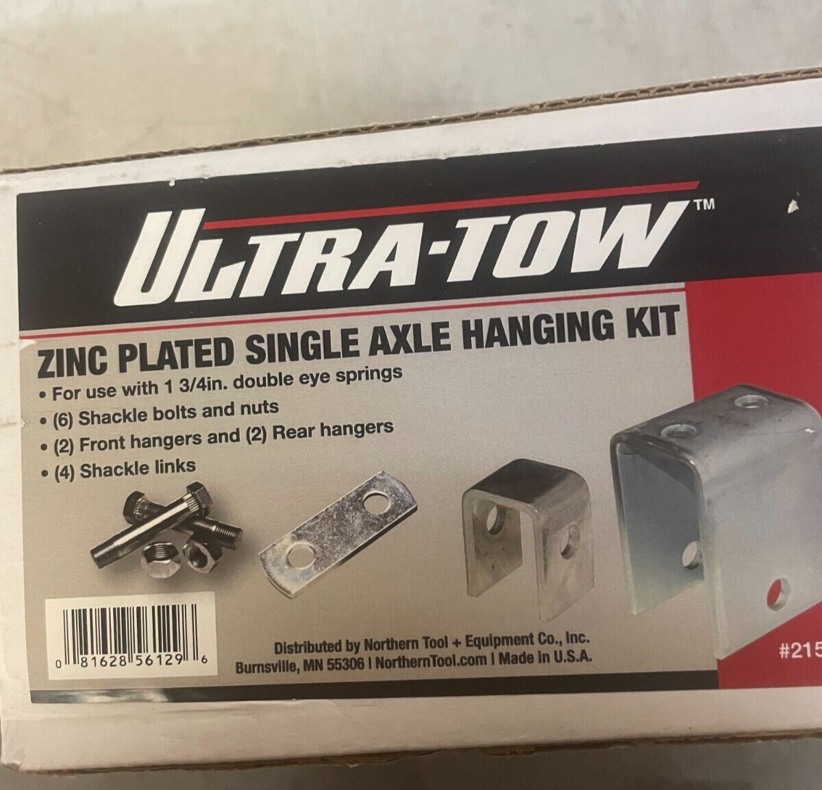 Ultra-Tow Zinc Plated Single Axle Hanger Kit #21524