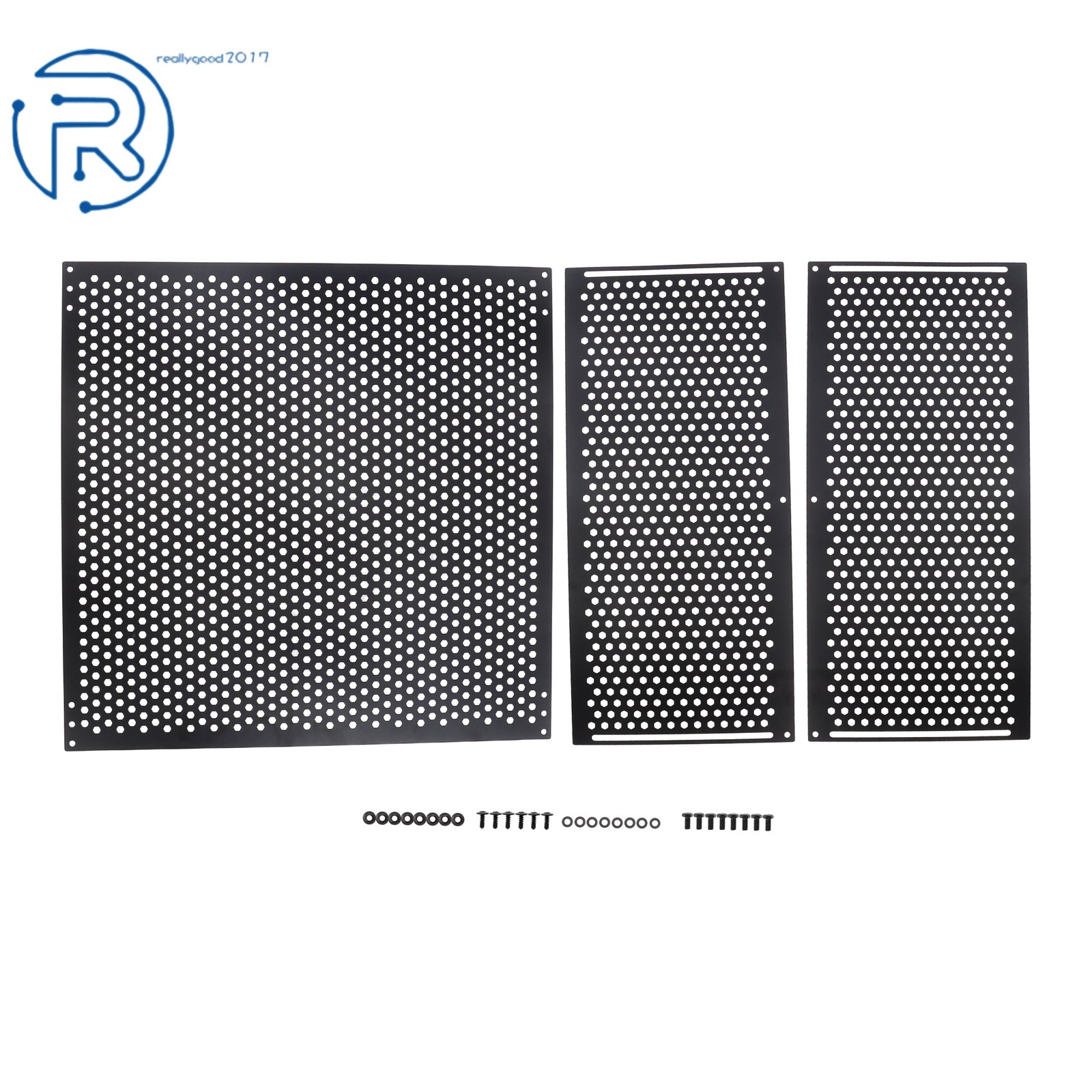 RV Camper Screen Door Protector Adjustable 22-31.5″ Pet Guard Black Grille Black