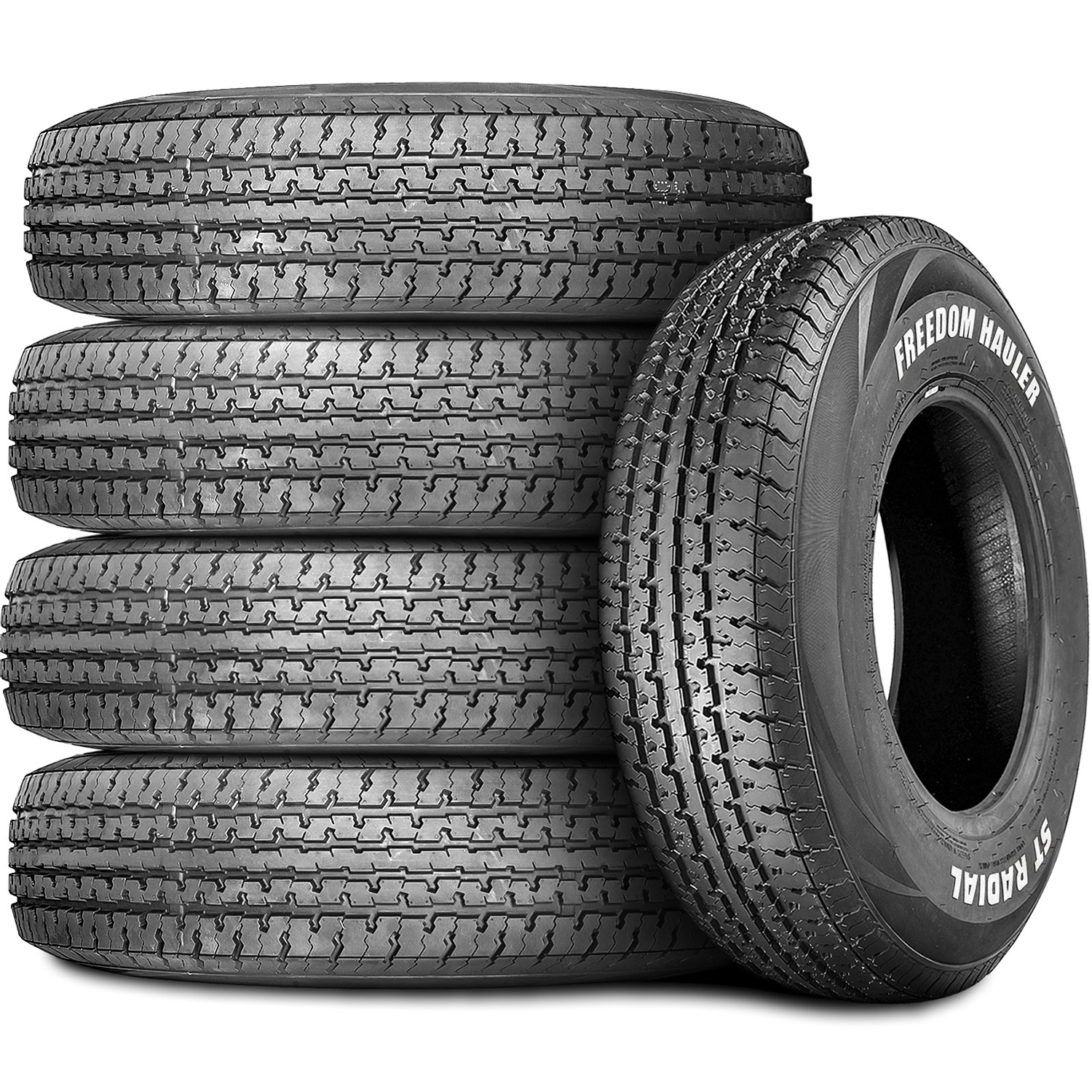 2 Tires 225/75R15 E 10 Ply Freedom Hauler ST Radial Steel Belted Trailer (RWL)