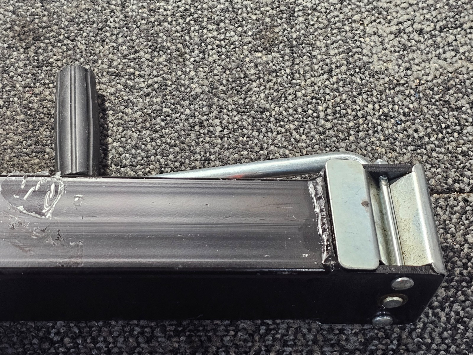 CURT Direct-Weld Square Trailer Jack w/ Side Handle 8K lbs Cap, 7K Lbs Lift Cap.