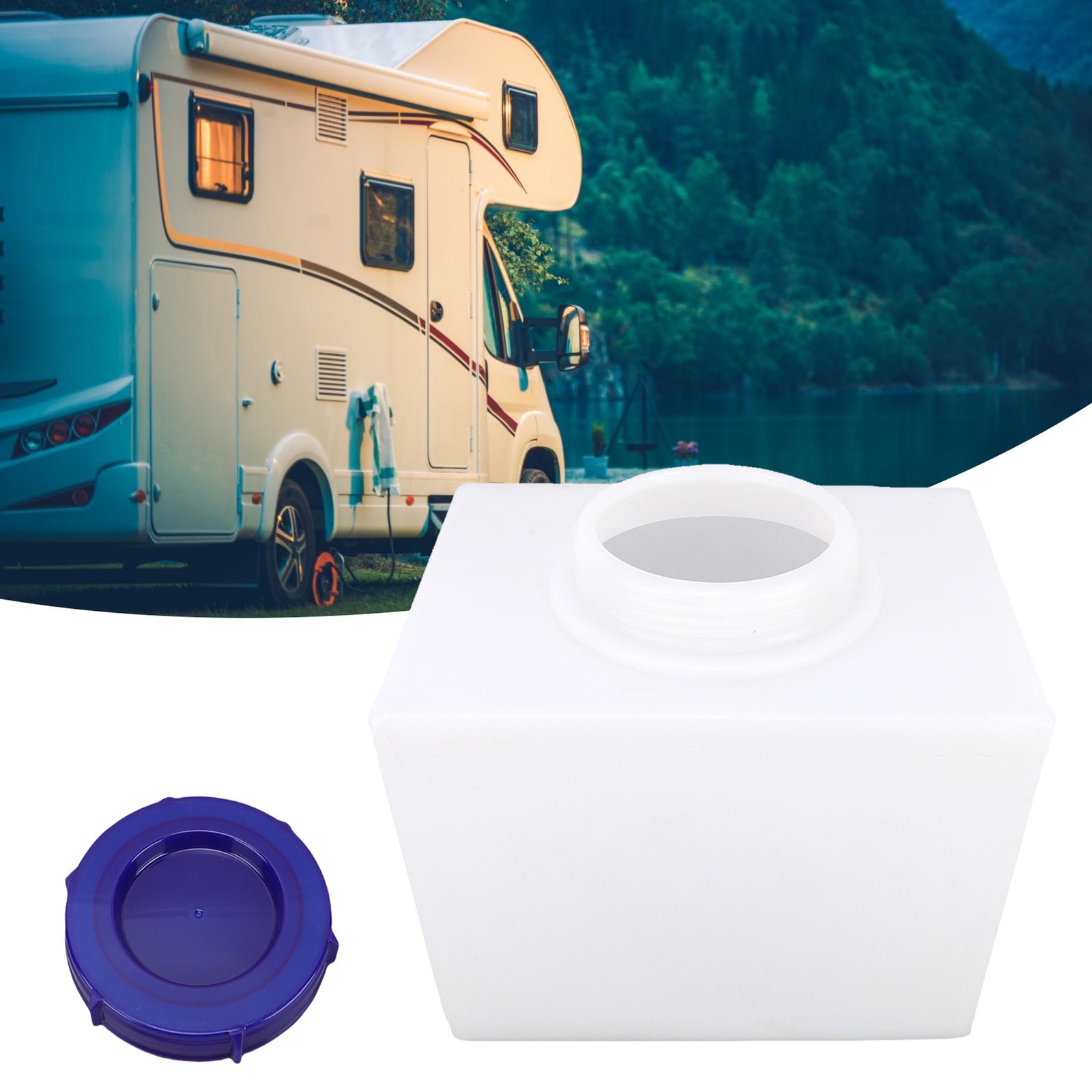RV Water Tank 3 Gallon White Color Food Grade Sealing Water Storage Container