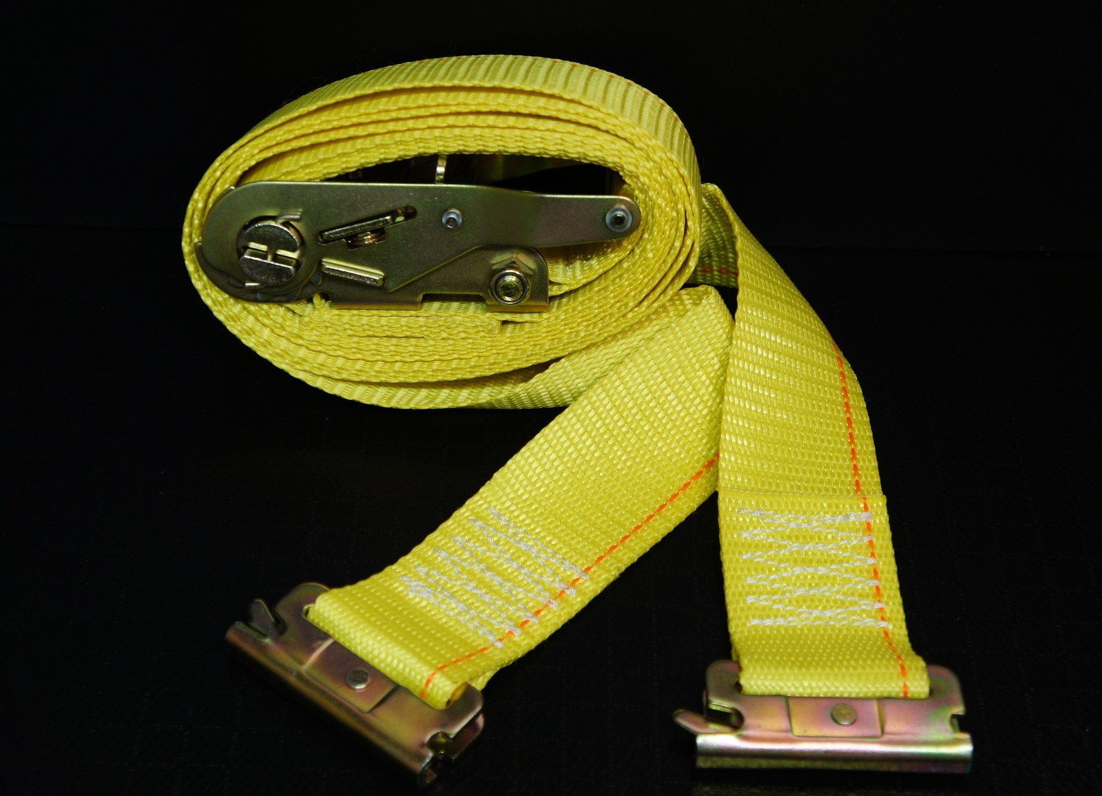 12′ E Track Ratchet Strap HD Tie Down for Toy Hauler Box Truck Trailer Van Strap