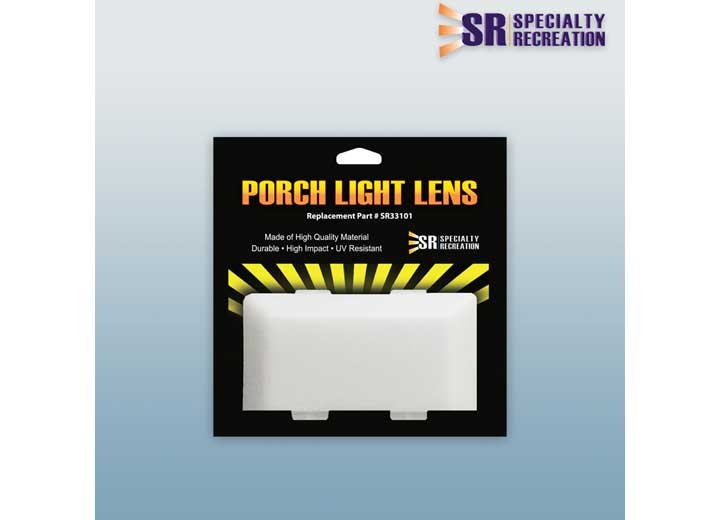 Porch Light Lens | Replacement Exterior Grab Bar | White Snap-On | UV Resistant