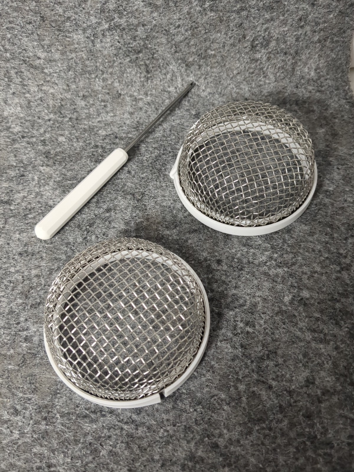 2Pcs For RV Furnace Vent Cover 2.8 inch Flying Insect Bug Screen Camper Heater