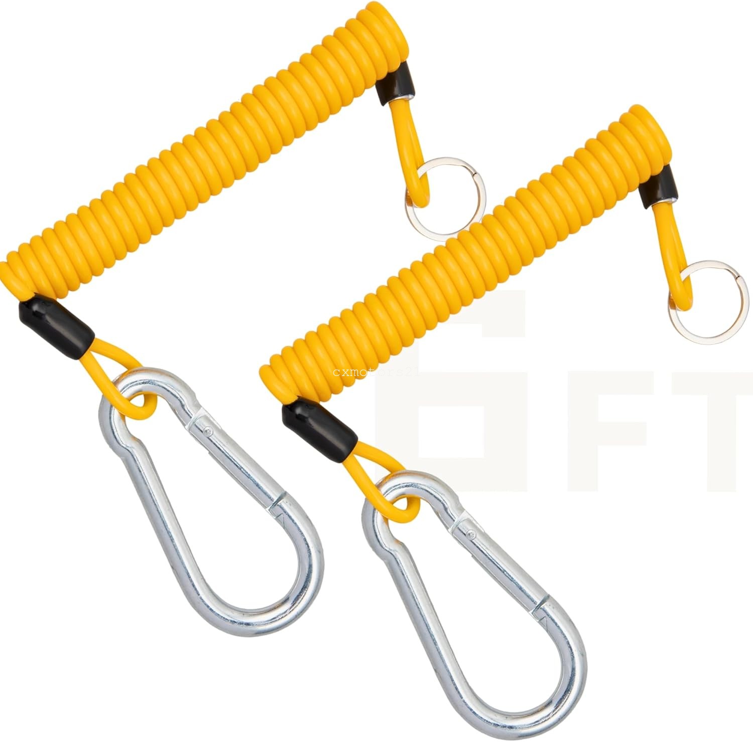 Trailer Brake Safety Cord Heavy Duty Stainless Steel Spring Towing Coiled Wire