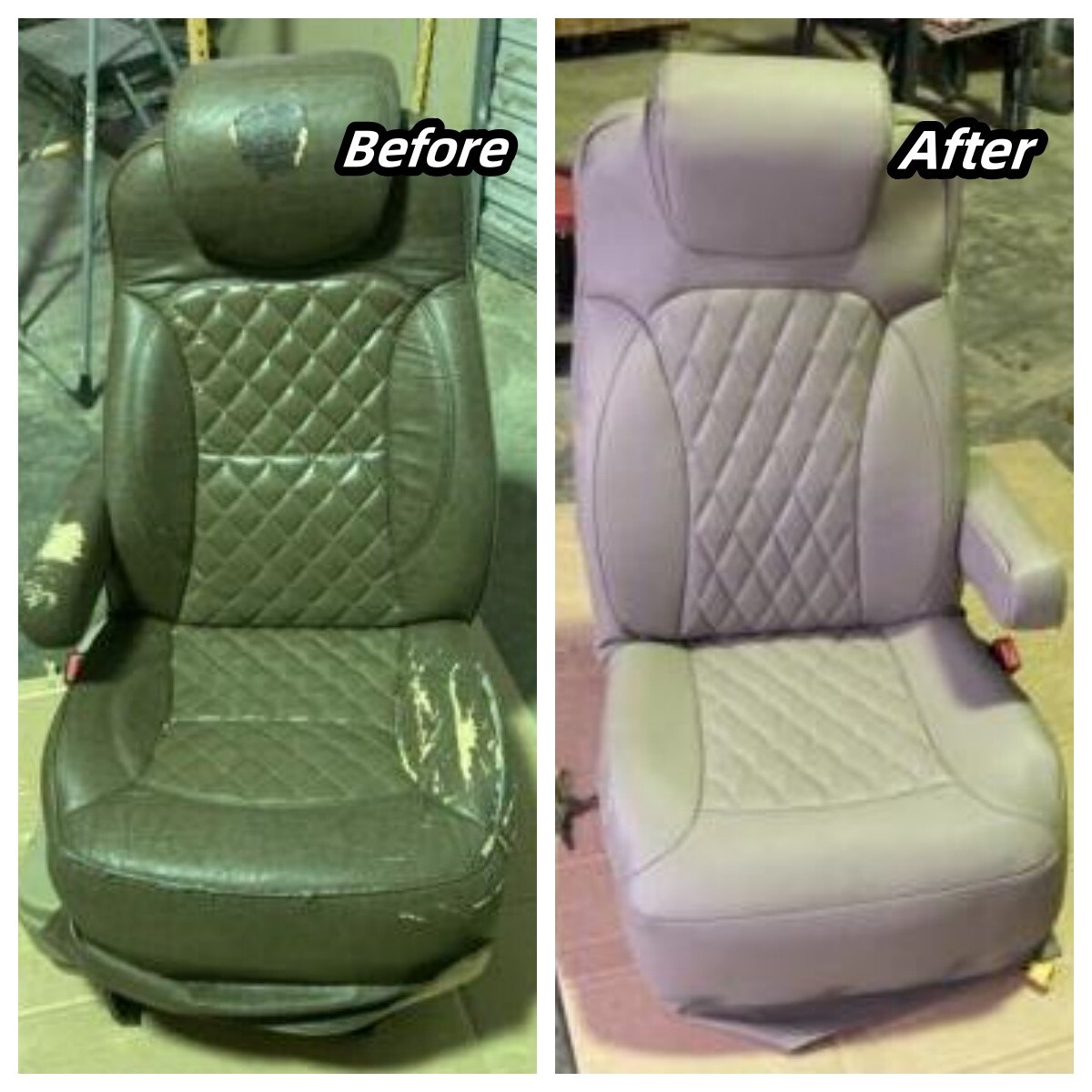 Fits 2016 Jayco Greyhawk Custom made leatherette Captain Seat covers