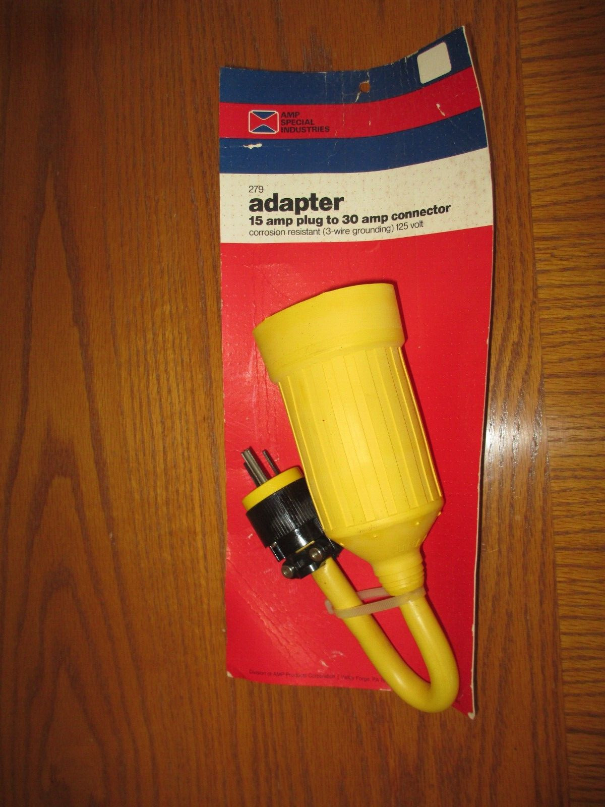Adapter Cord 15 Amp to 30 Amp with Locking Connector for RV, Trailer, Boat