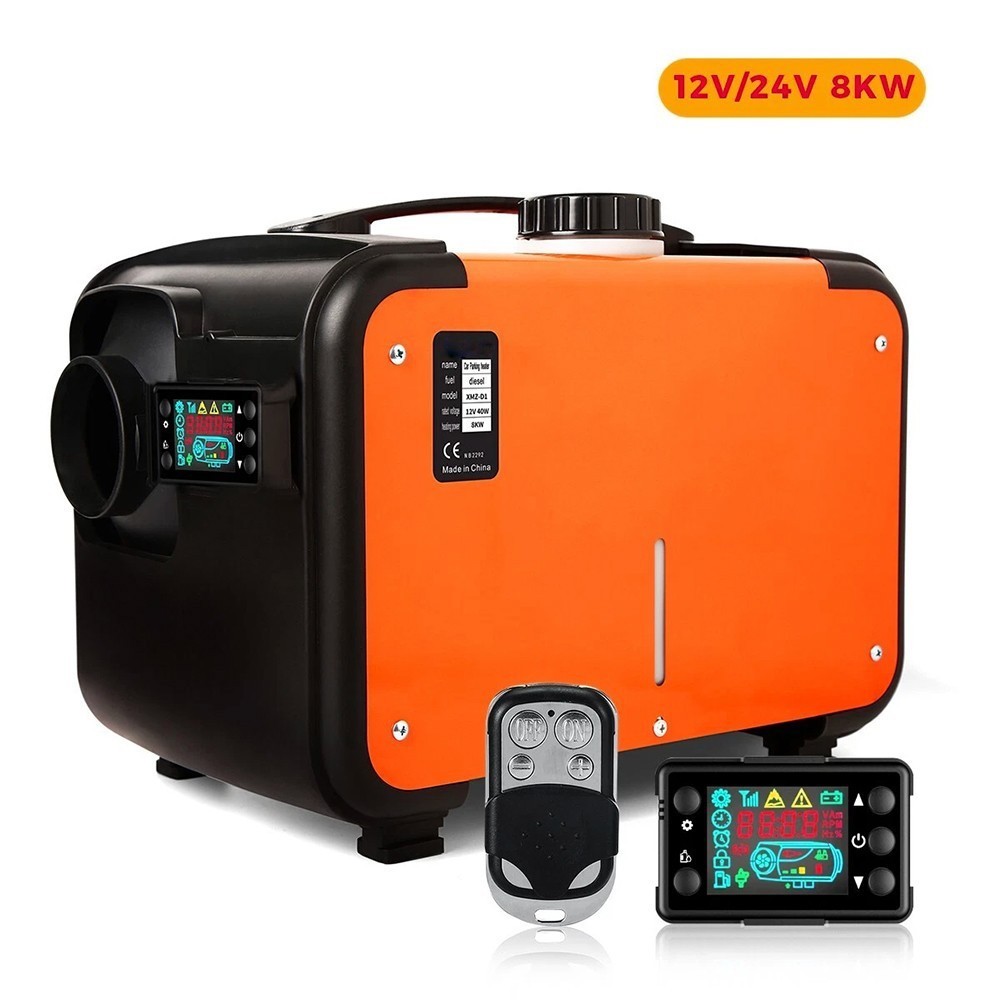 Diesel Air Heater 12V 24V 8KW LCD Remote Control for Car RV Indoors US