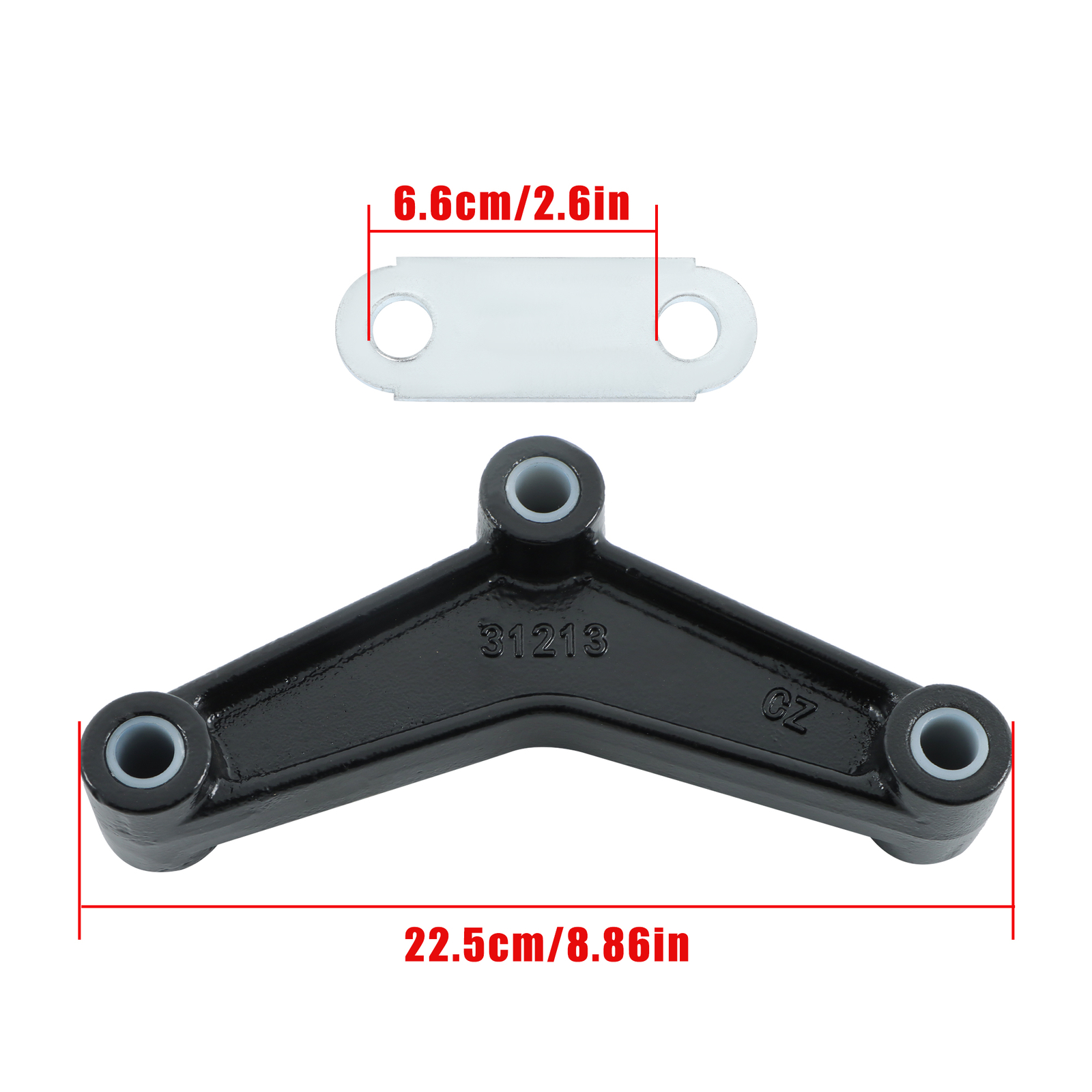New Double Eye Trailer Suspension System Kit – Equalizers/Shackle/Nylon Bushings