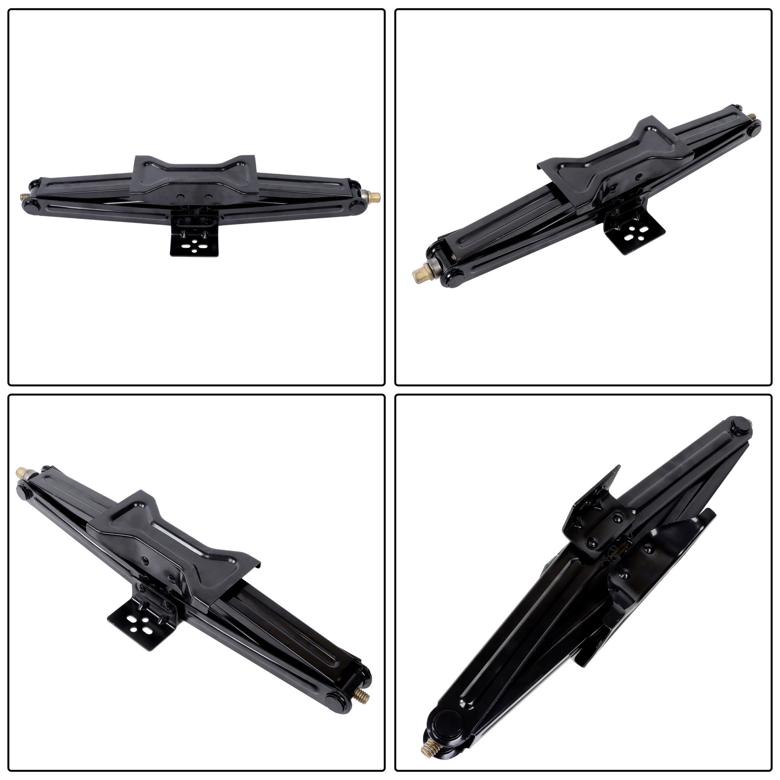 24inch 5000lbs Scissor Jack Kit For RV Camper Trailer Stabilizer Leveling 2Pcs
