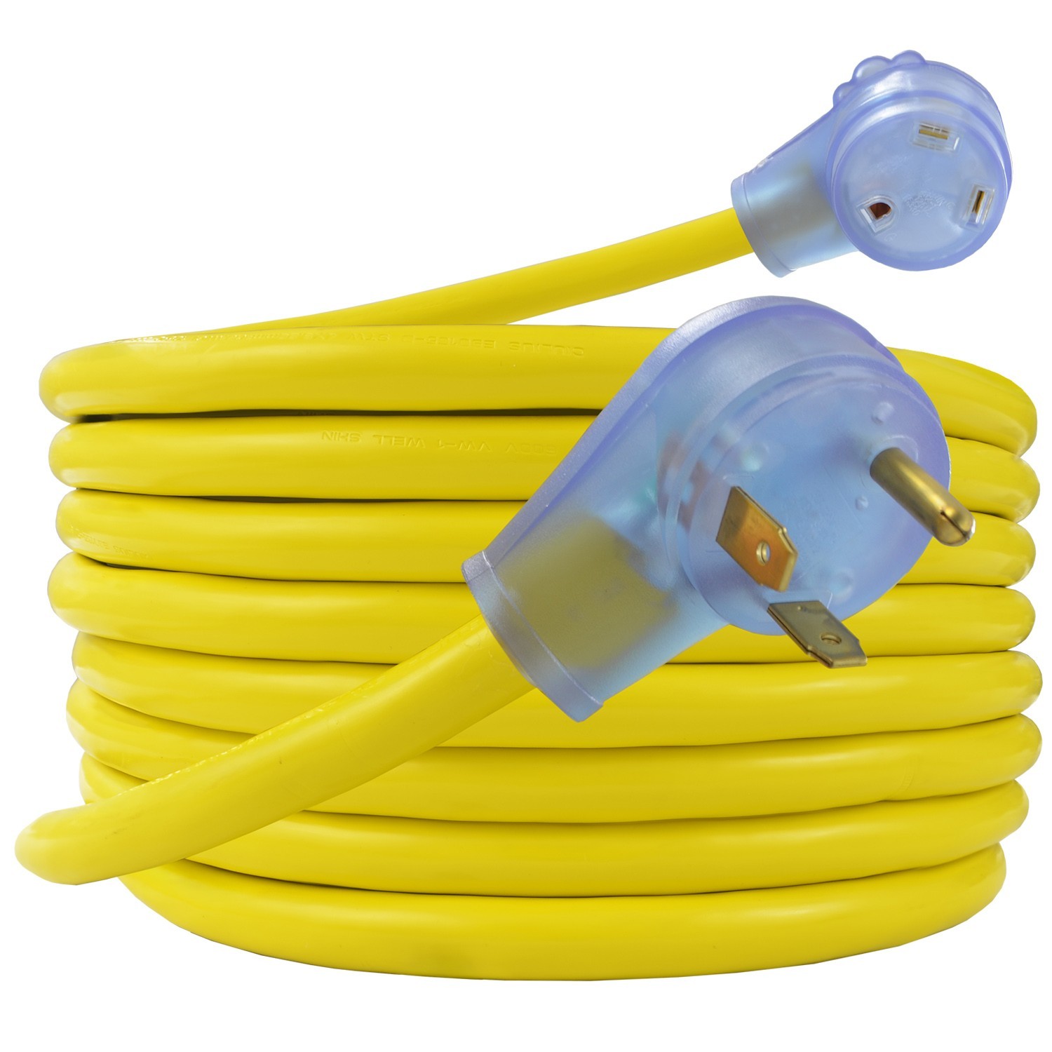 Conntek 50 FT 30 Amp RV Extension Cord STW Yellow TT-30 Camper Trailer Power