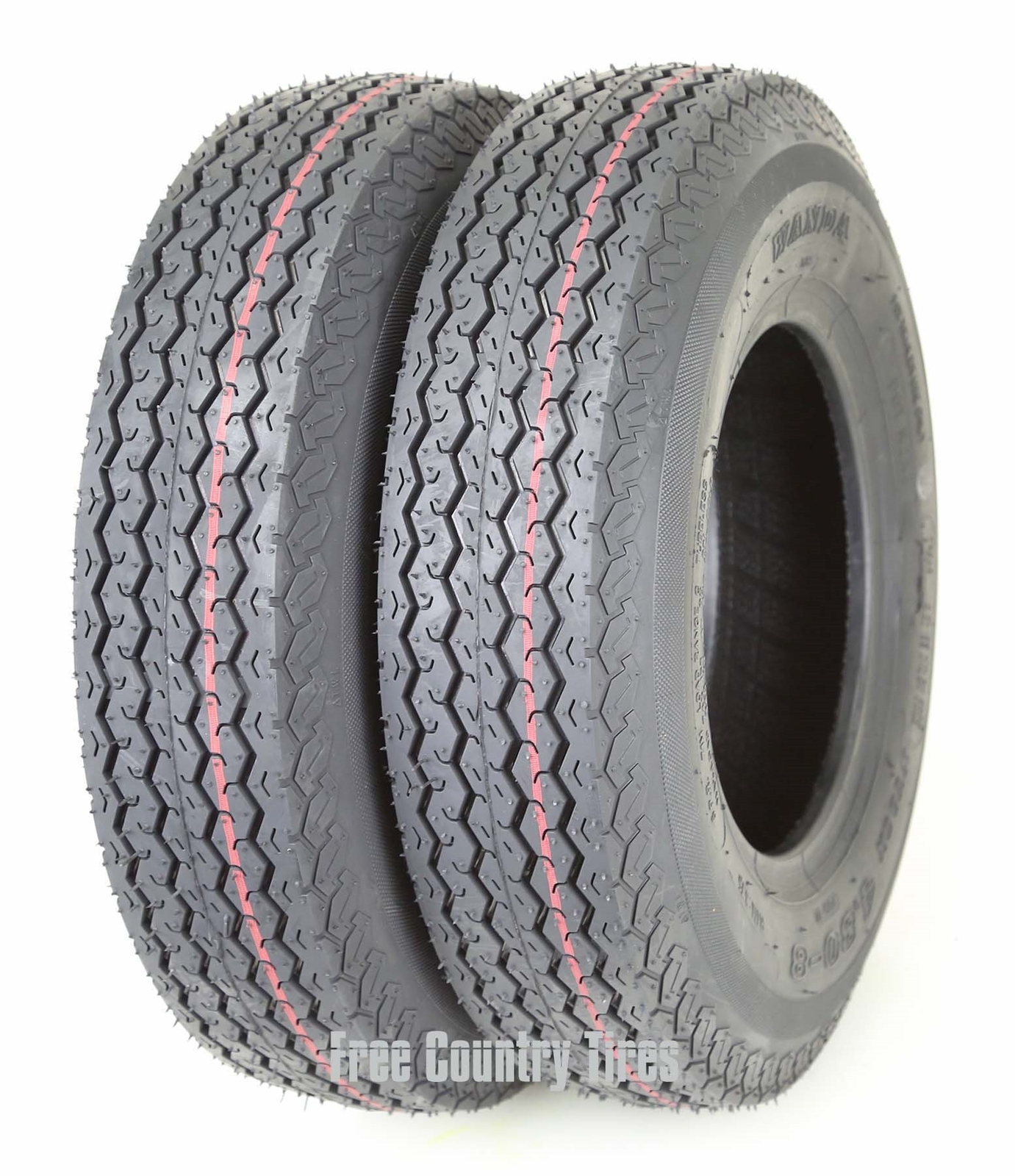2PC Trailer Tires 4.80-8 4.8×8 WANDA Highway Boat Motorcycle 6PR Load Range C