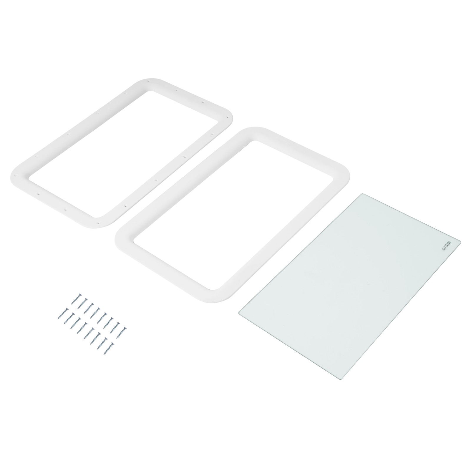 White 15″x24″ Window Entrance Entry Door Tempered Glass For Camper Trailer RV