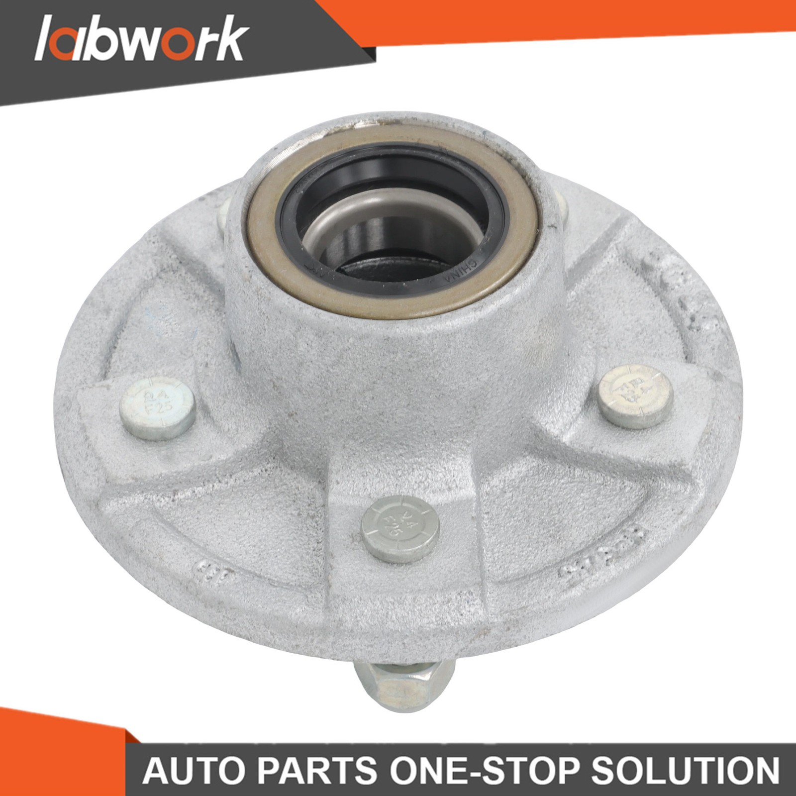 Labwork 2 Sets Pre-Assembled 5 on 4.5′ Galvanized Trailer Hub Kit For 3500 lbs.