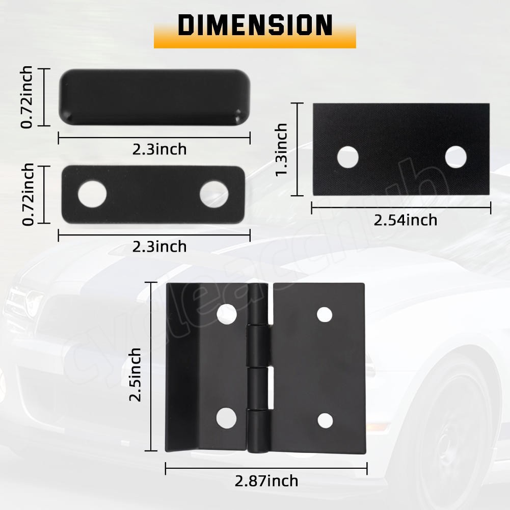 For Snugtop Camper Shell Nut Plates,All Glass Rear Doors Hinges 710001,711513 US