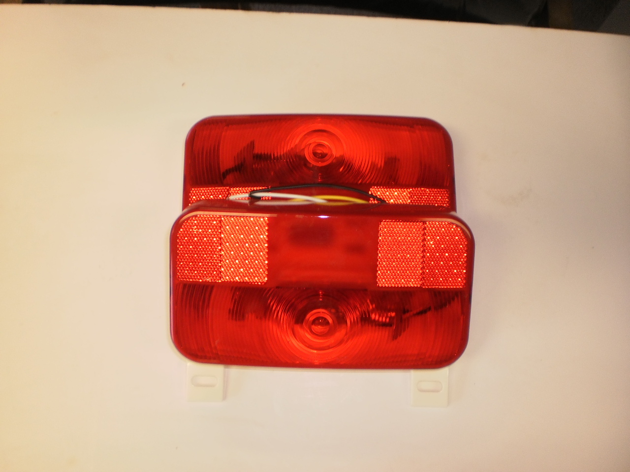 Pair of J-90 Bargman 34-92-003 9×5 Red Stop Tail Turn Lamp Light Trailer Camper