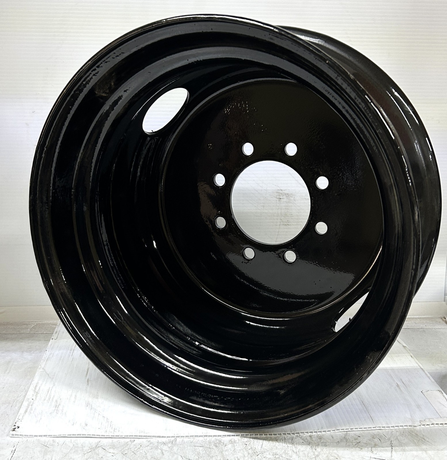 BLACK 17.5 Inch 8 Lug Tandem Dually Trailer Wheel Rim 175DUALBLK