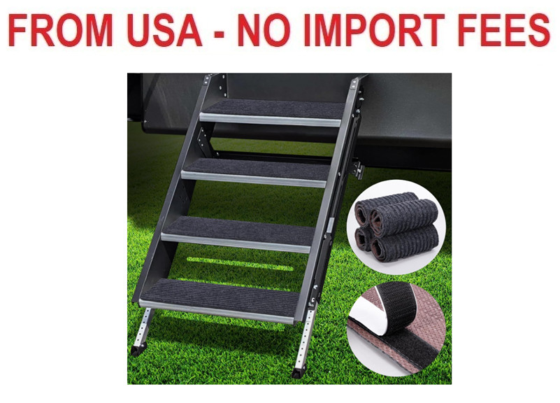 RV Step Covers 4 Pack 24″ Wide x 7.5″ Deep Camper Step Covers, Non Slip RV Stair