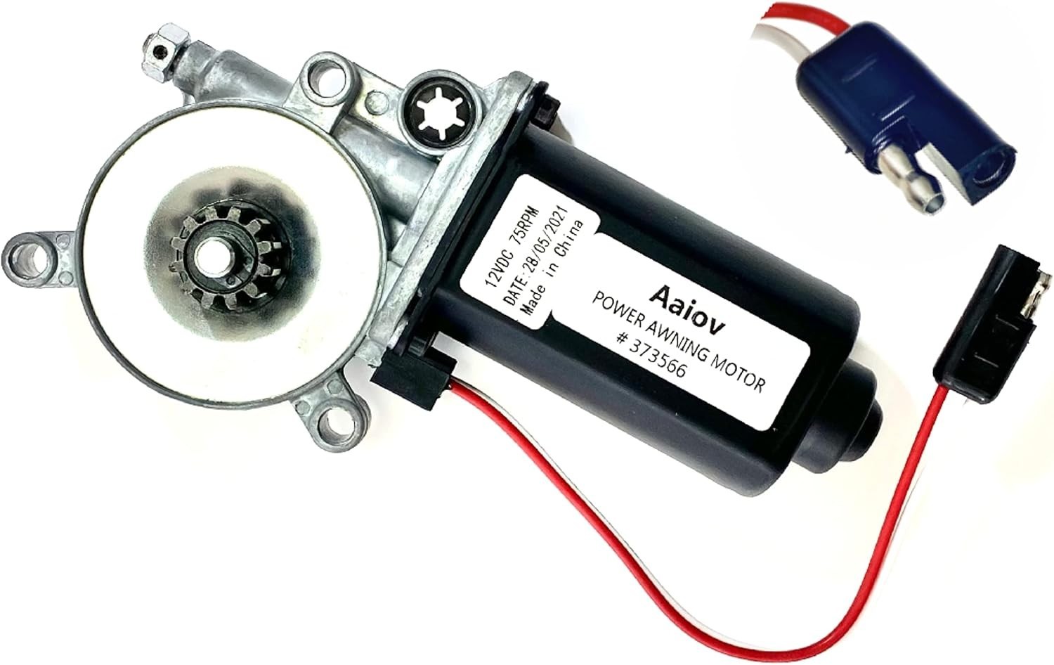 Universal RV Awning Motor Replacement – 12V 75 RPM Power for Solera Awnings