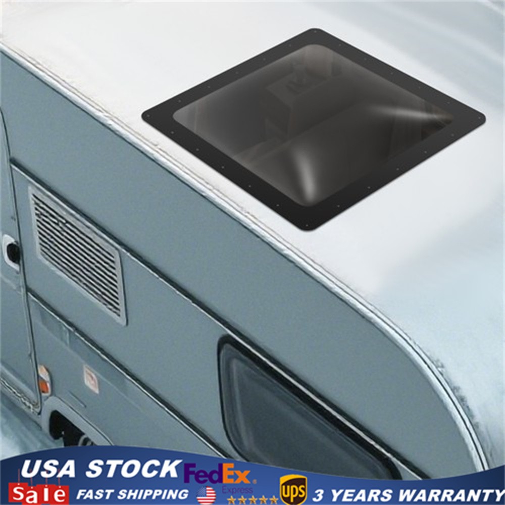 26″x26″ RV Skylight Dome with UV-resistant Treatment Black Camper Skylight