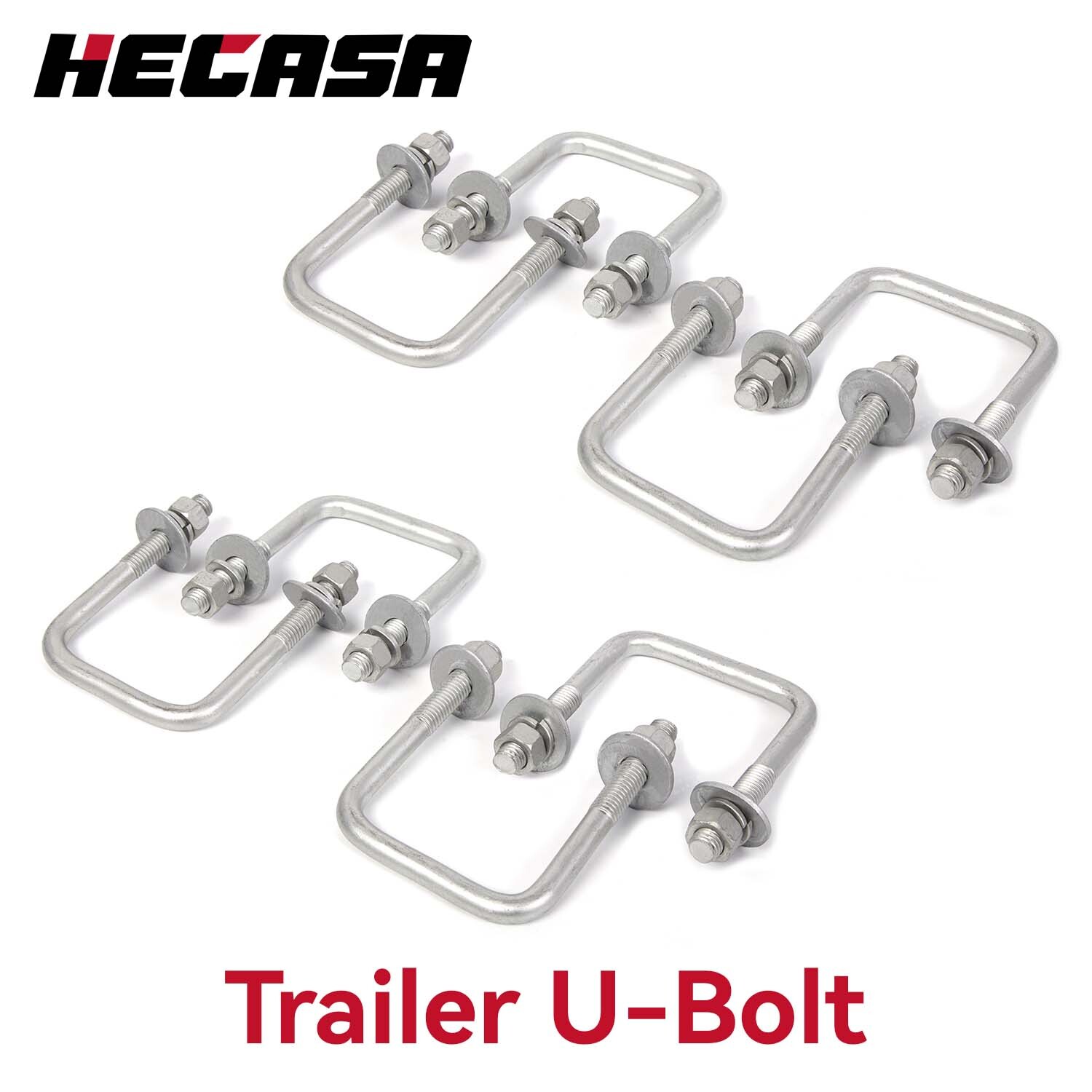 (8) U-Bolts for Boat Trailer Square 1/2″Dia x 3 1/16″ x4 5/16″ UBolt U Bolt