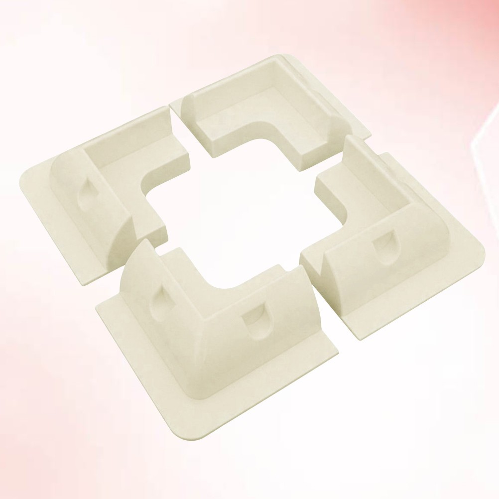 4Pcs Solar Panel Roof Mounting Brackets White Reusable Stand for Car and Rv