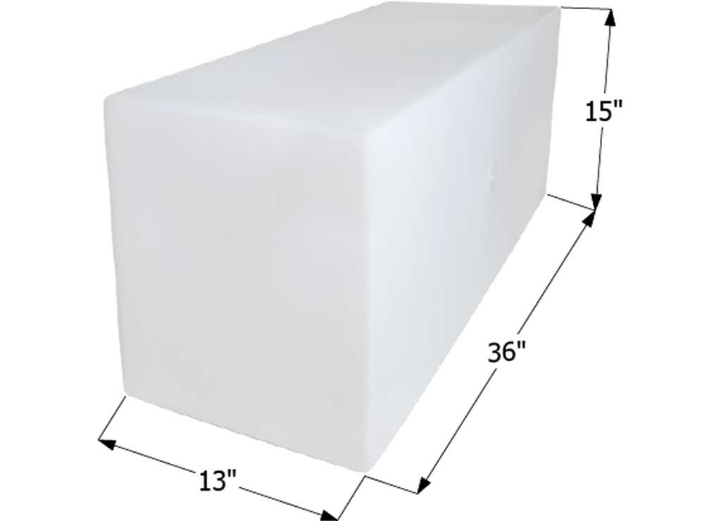 Icon 12497 Fresh Water Tank WT2463 36x15x13 30 Gal Tank Only