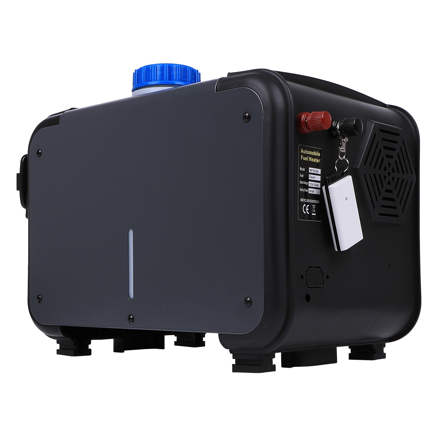 5KW Diesel Air Heater 12V/24V APP Bluetooth & 110V AC Adapter For Car RV Indoors